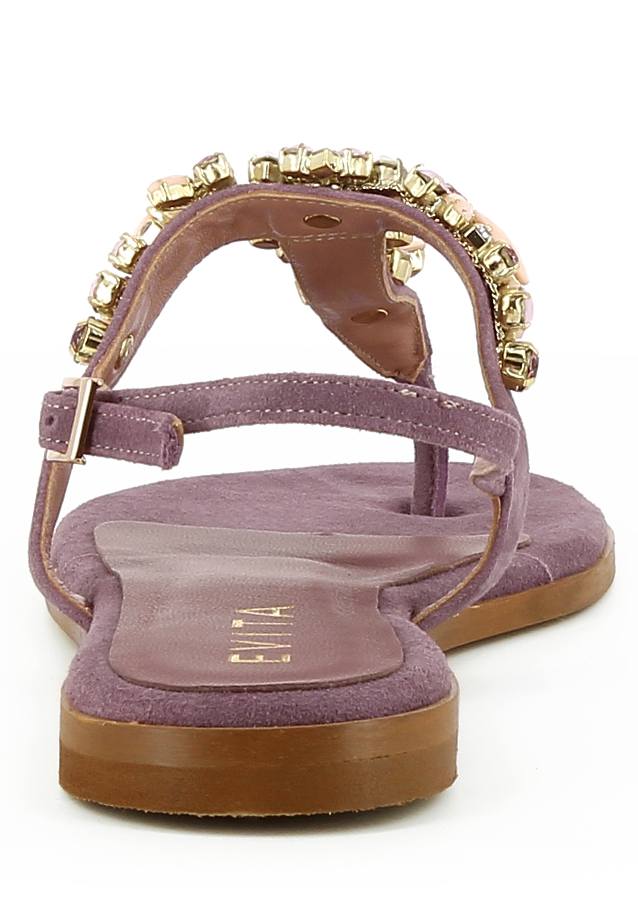 OLIMPIA Damen Sandale - Rauleder mauve