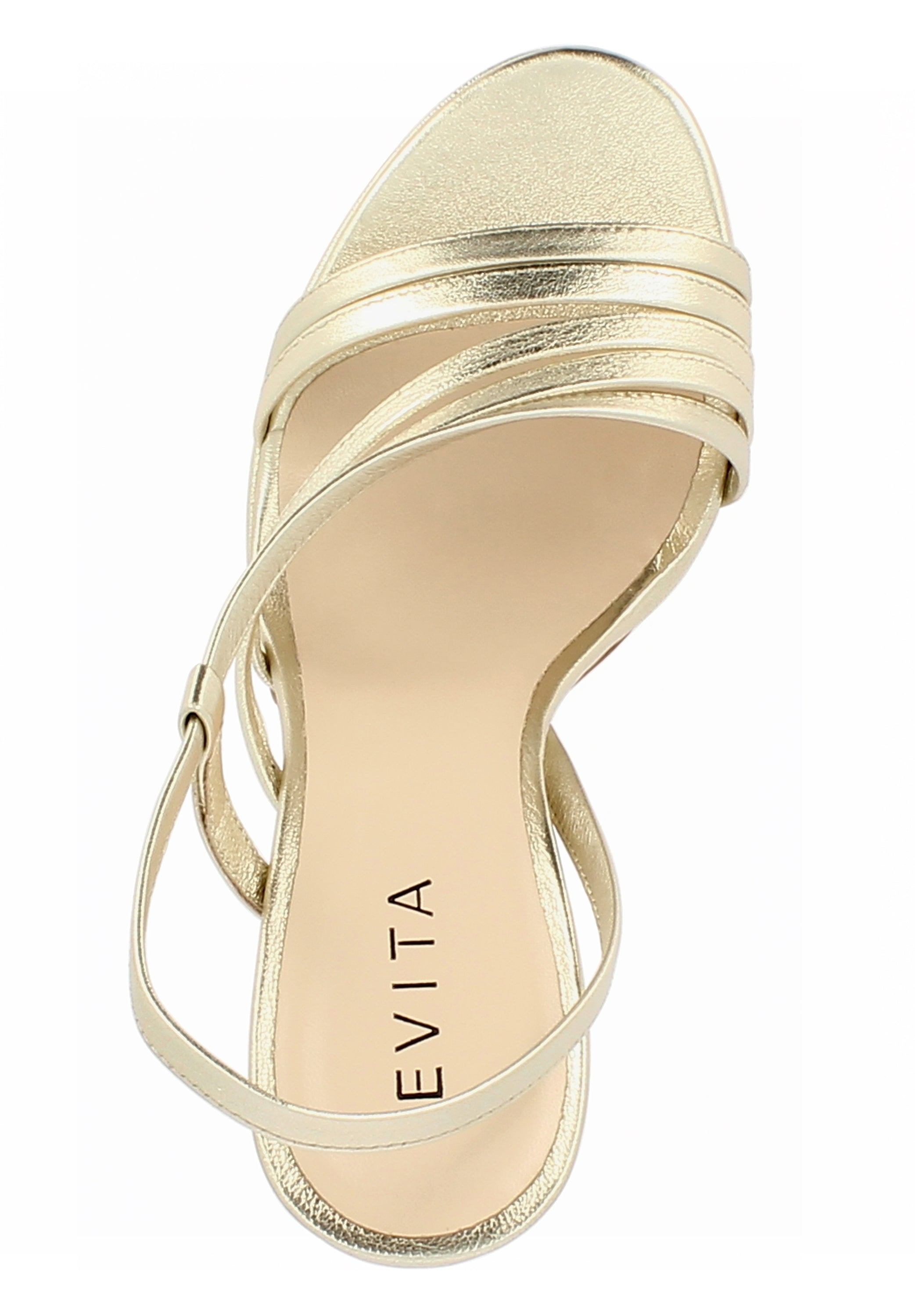 EVA Damen Sandalette - Glattleder gold