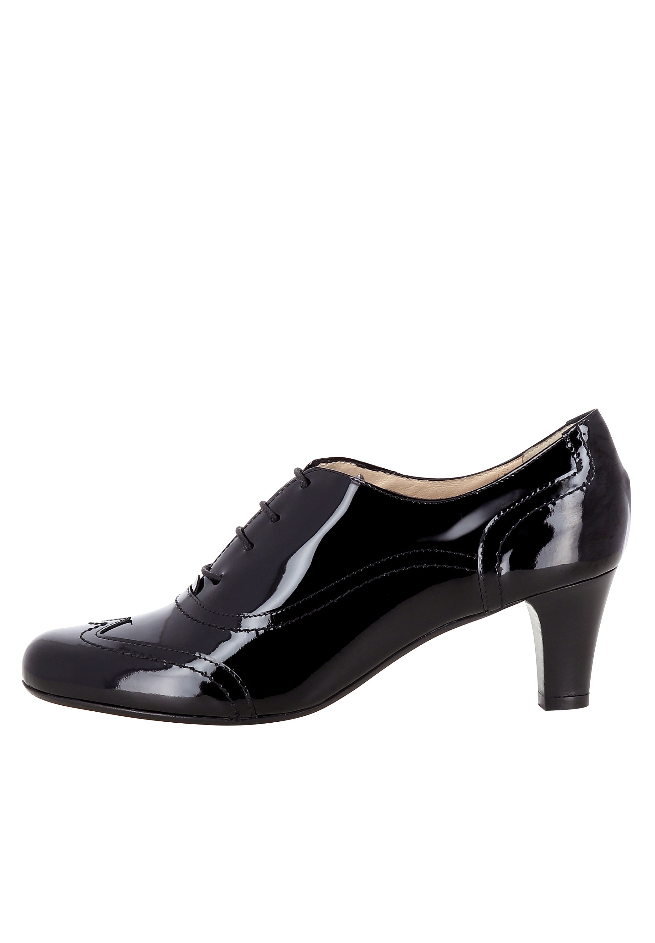 GIUSY Damen Schnürpumps - Lackleder schwarz