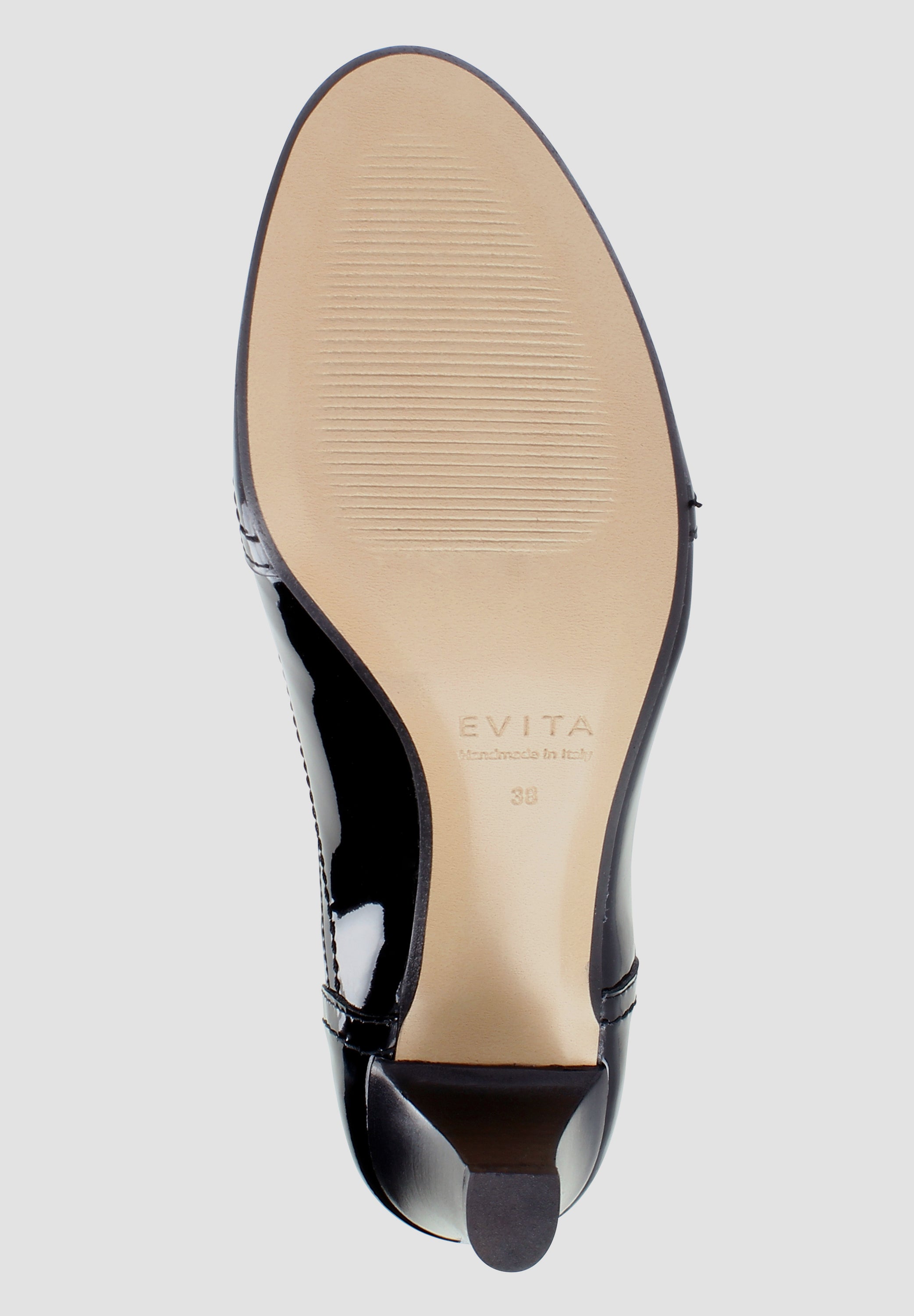 GIUSY Damen Schnürpumps - Lackleder schwarz