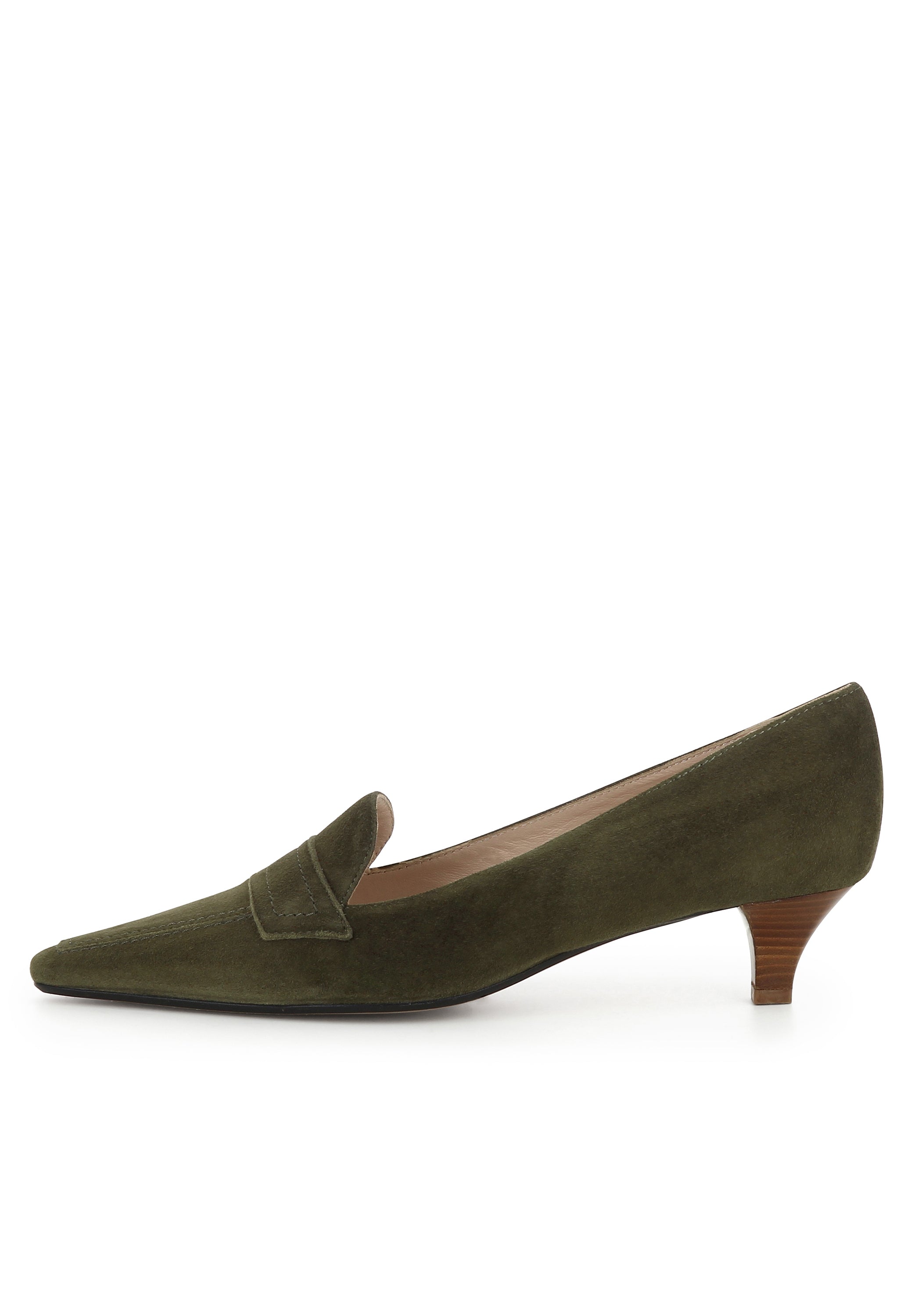 LIA Damen Pumps - Glattleder khaki