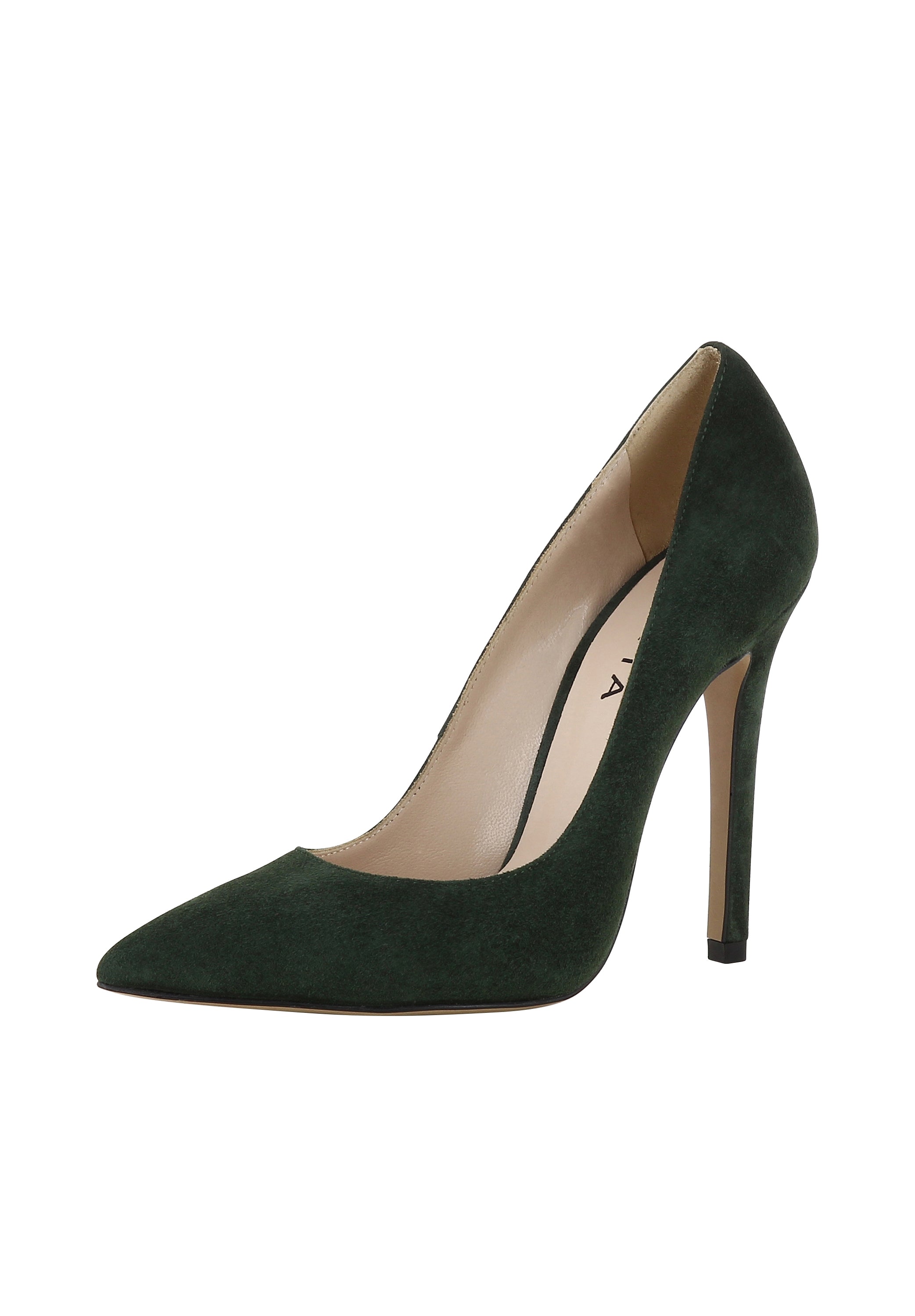 LISA Damen Pumps - Glattleder dunkelgrün