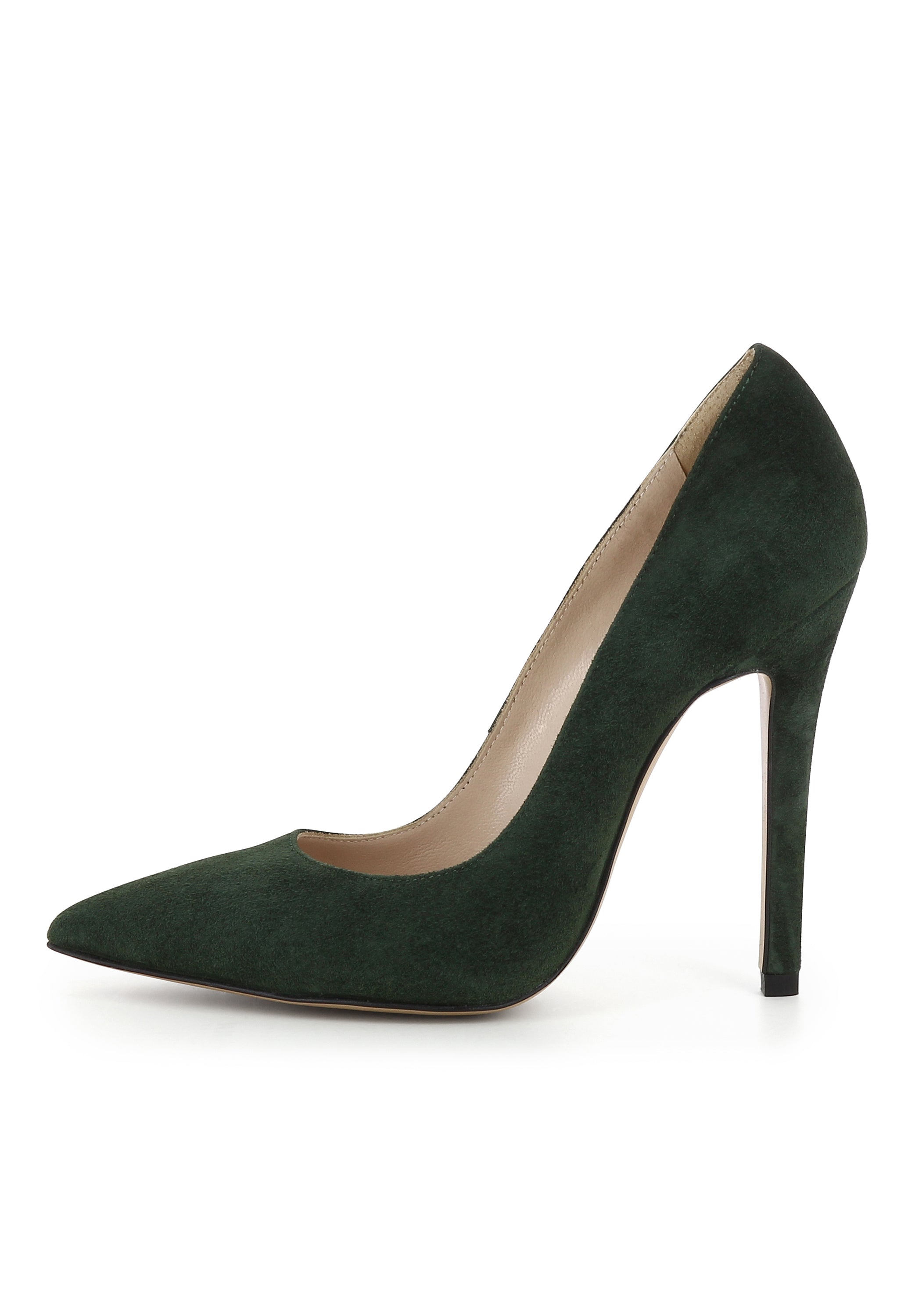 LISA Damen Pumps - Glattleder dunkelgrün
