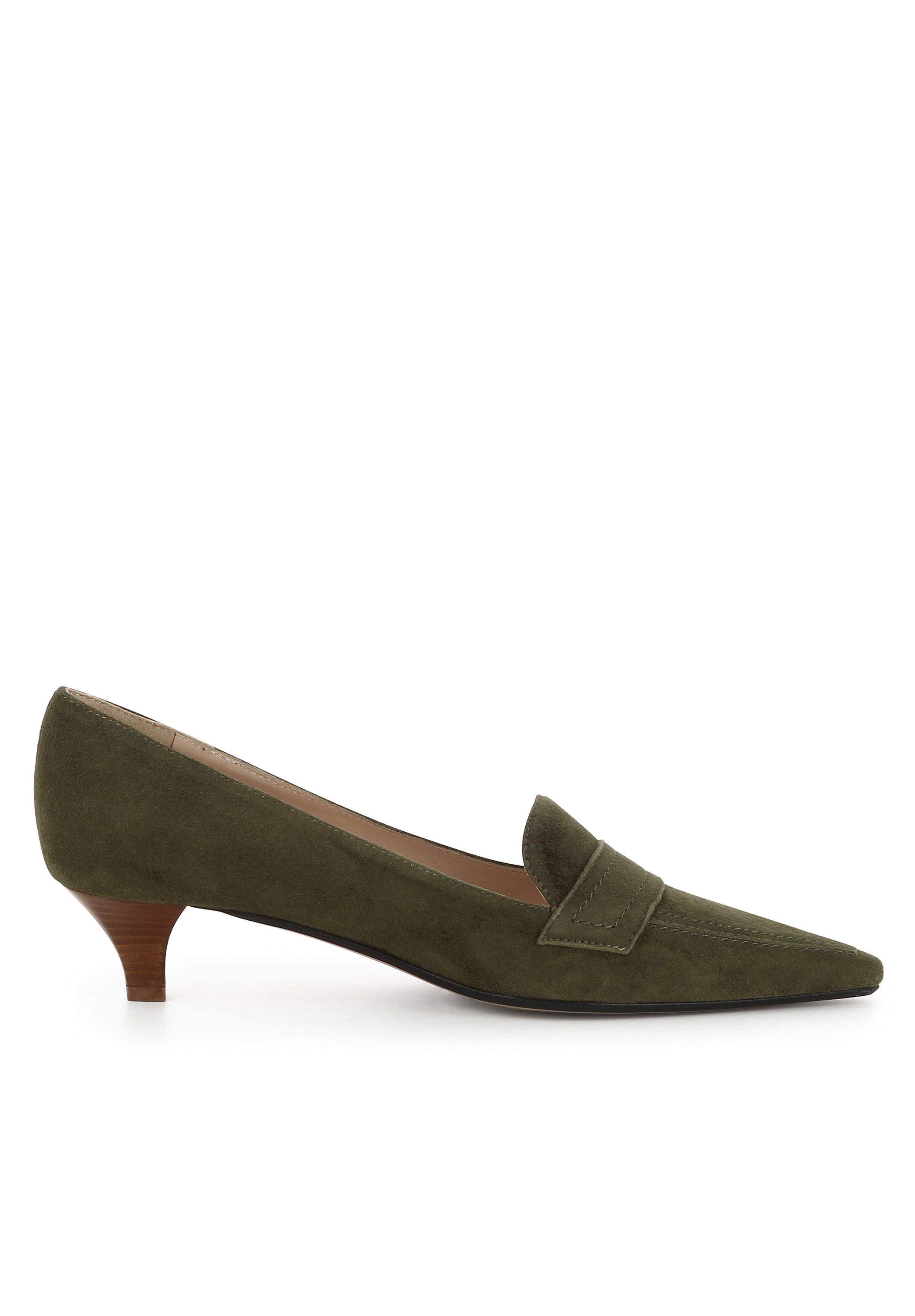 LIA Damen Pumps - Glattleder khaki