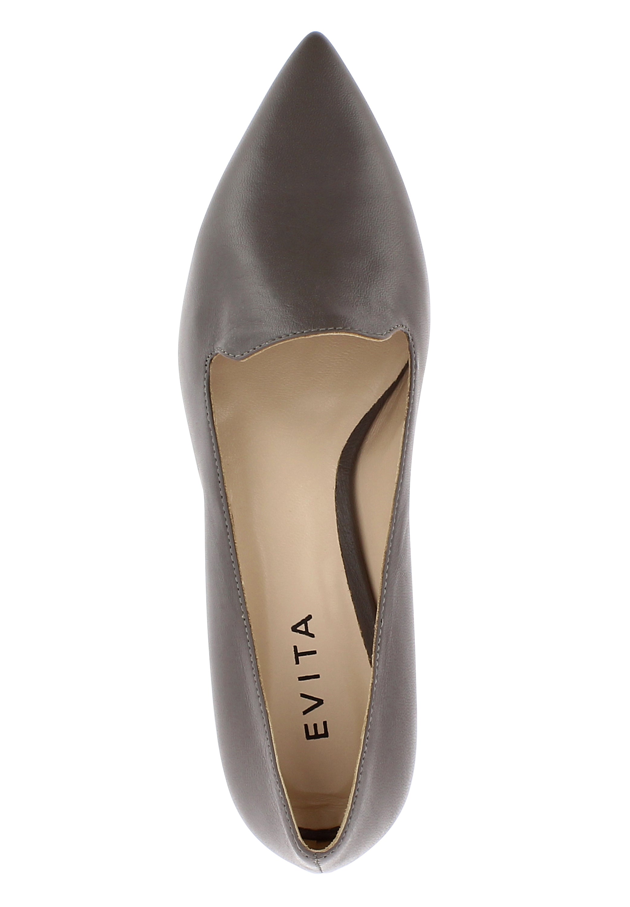 FRANCA Damen Slipper - Glattleder fango