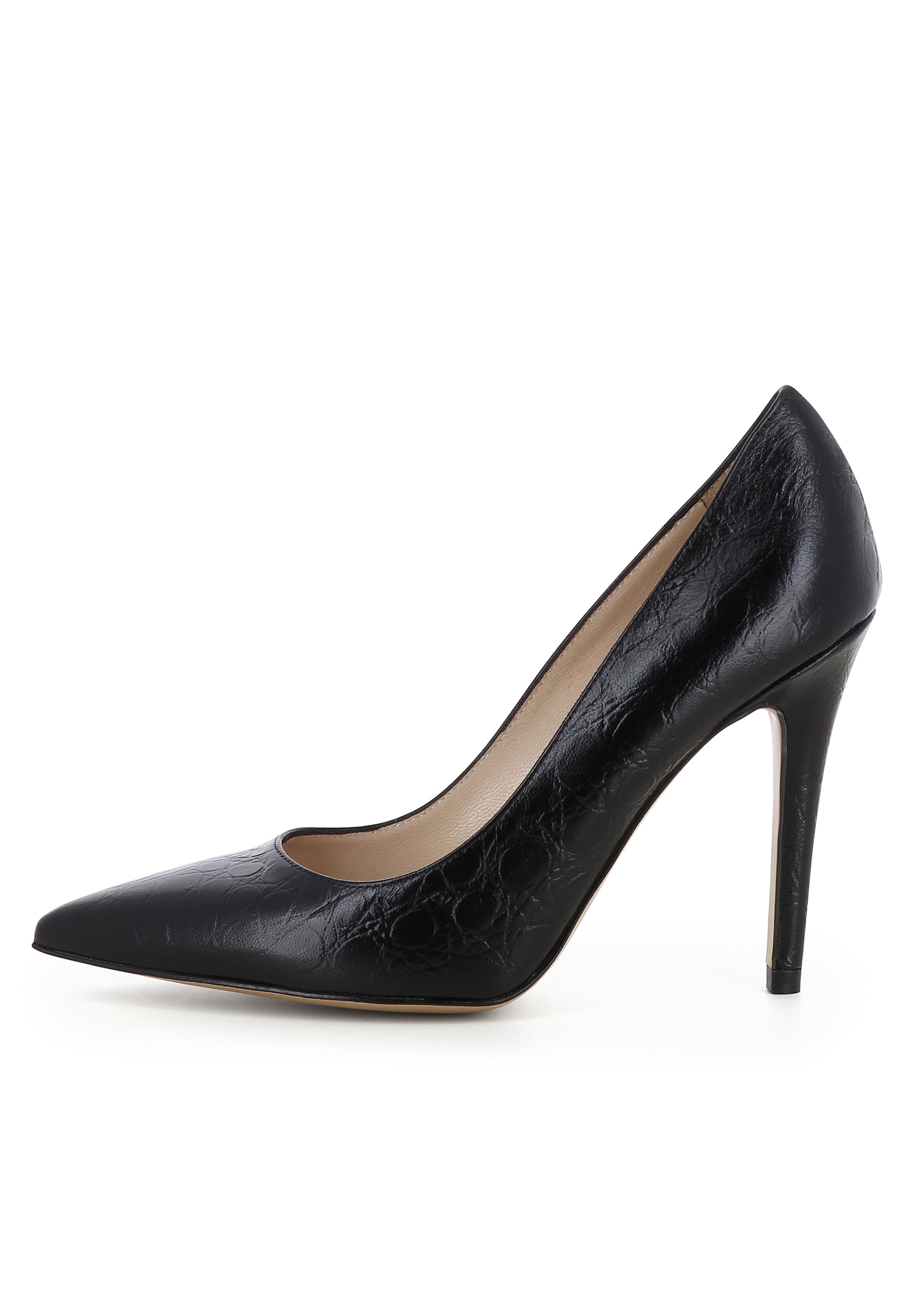ALINA Damen Pumps - Glattleder schwarz