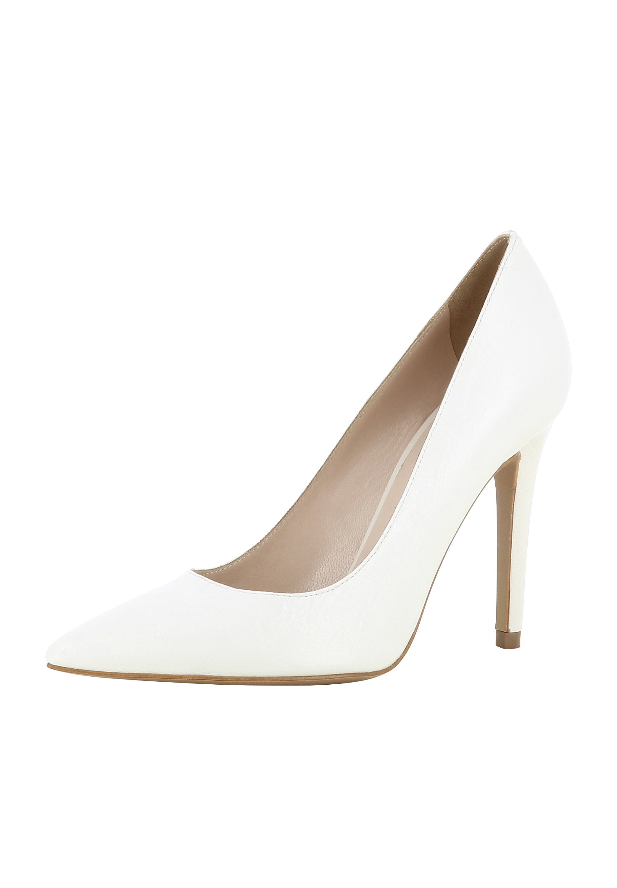ALINA Damen Pumps - Glattleder weiß