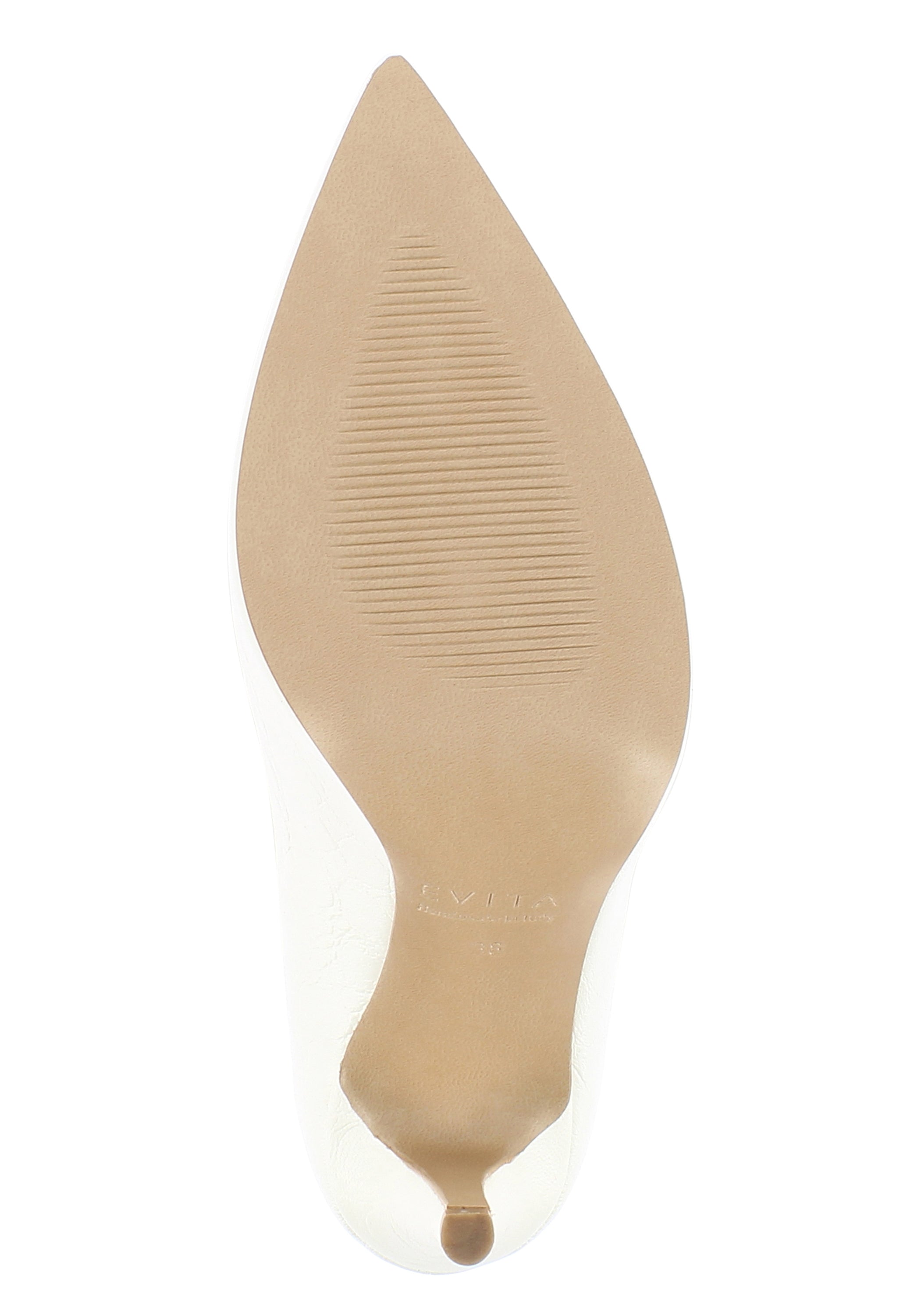 ALINA Damen Pumps - Glattleder weiß