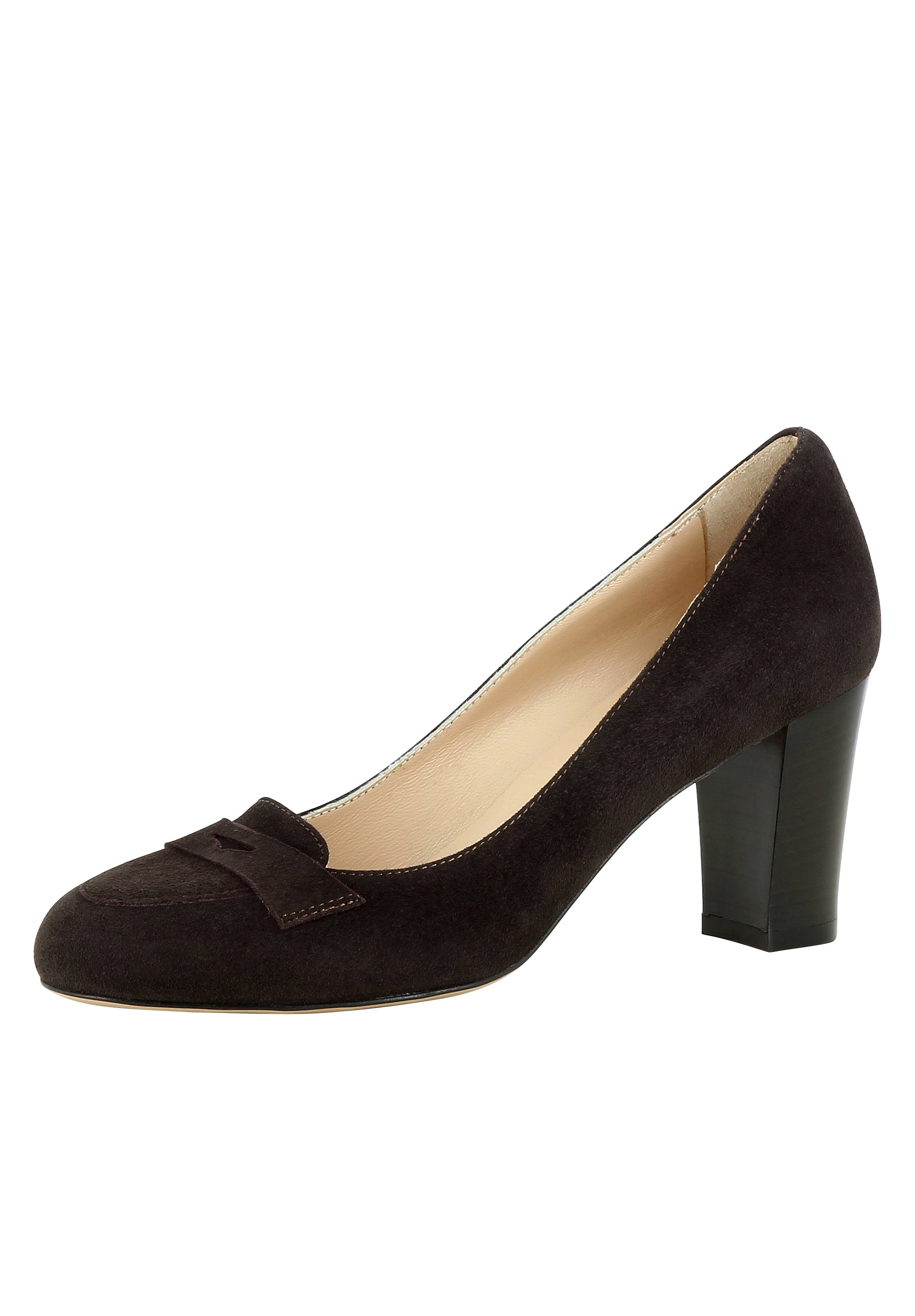 BIANCA Damen Pumps - Glattleder dunkelbraun