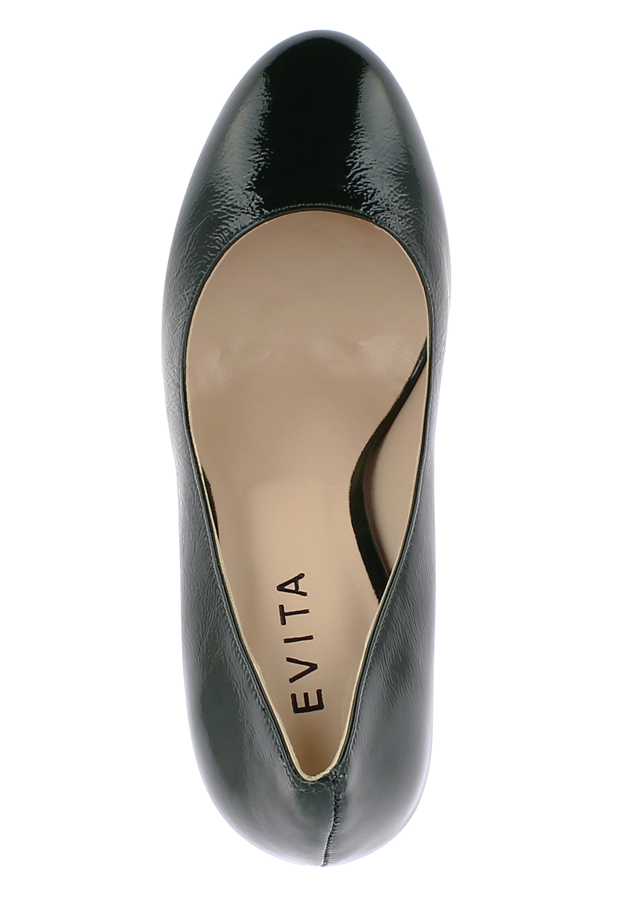 RICCARDA Damen Pumps - Glanzleder grün