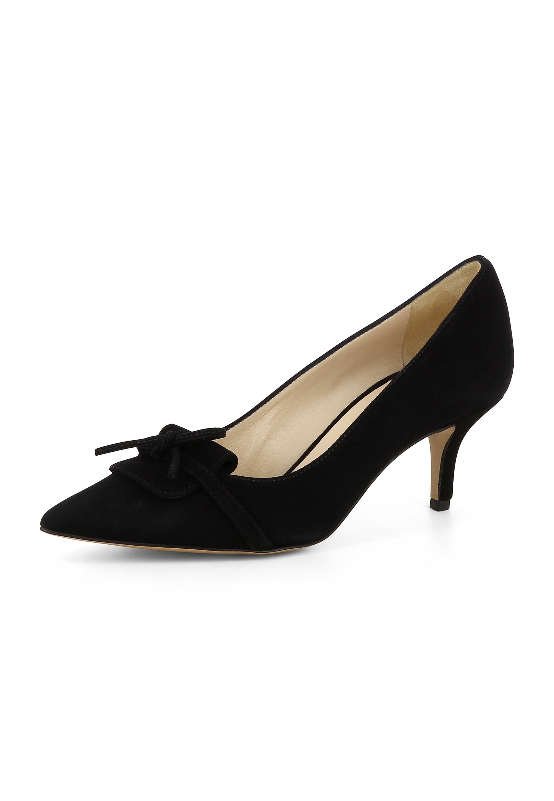 GIULIA Damen Pumps - Rauleder schwarz