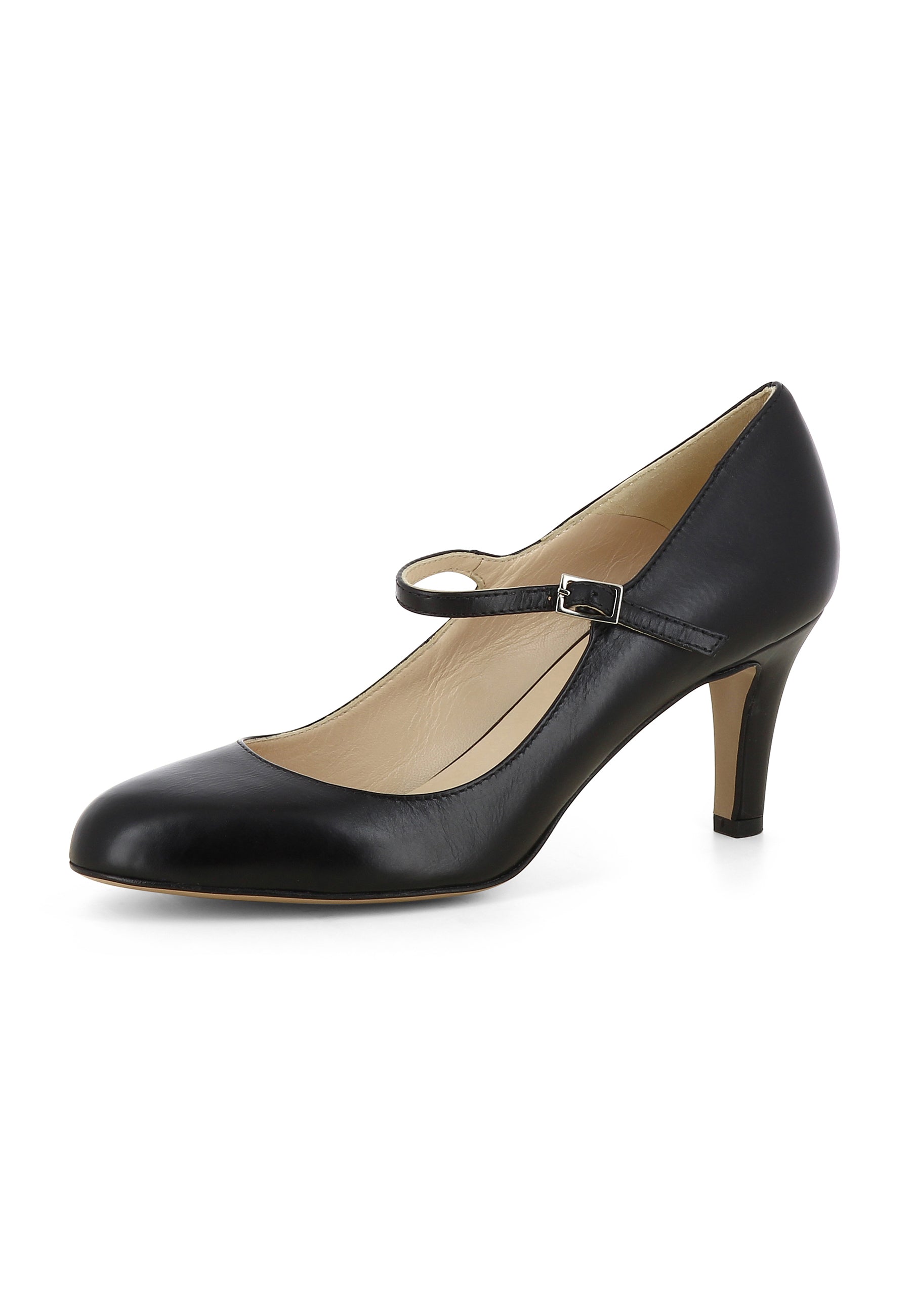 BIANCA Damen Pumps - Glattleder schwarz