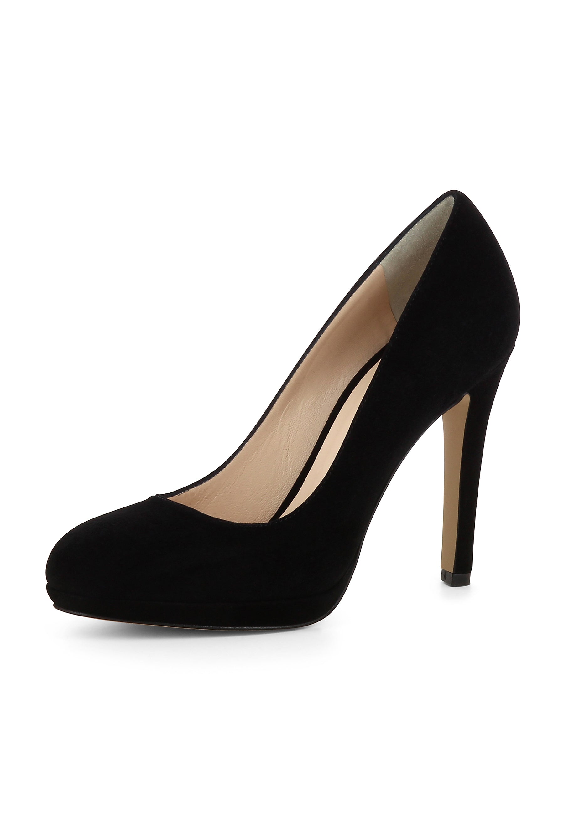 CRISTINA Damen Pumps - Rauleder schwarz