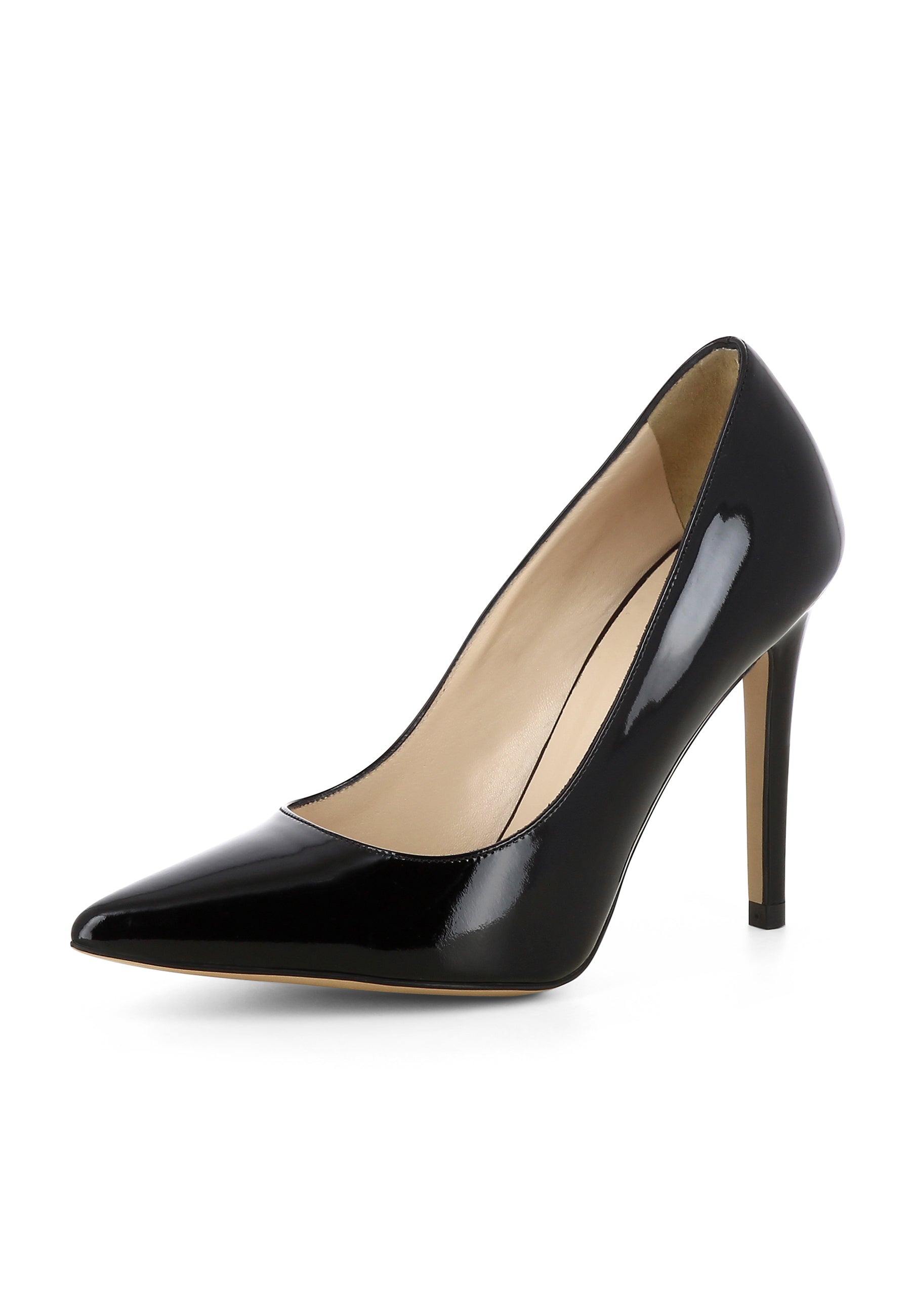 ALINA Damen Pumps - Lackleder schwarz
