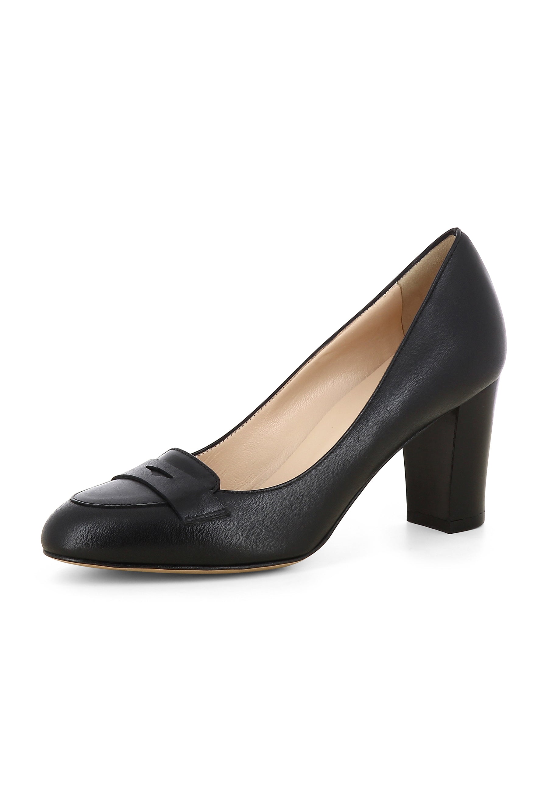BIANCA Damen Pumps - Glattleder schwarz