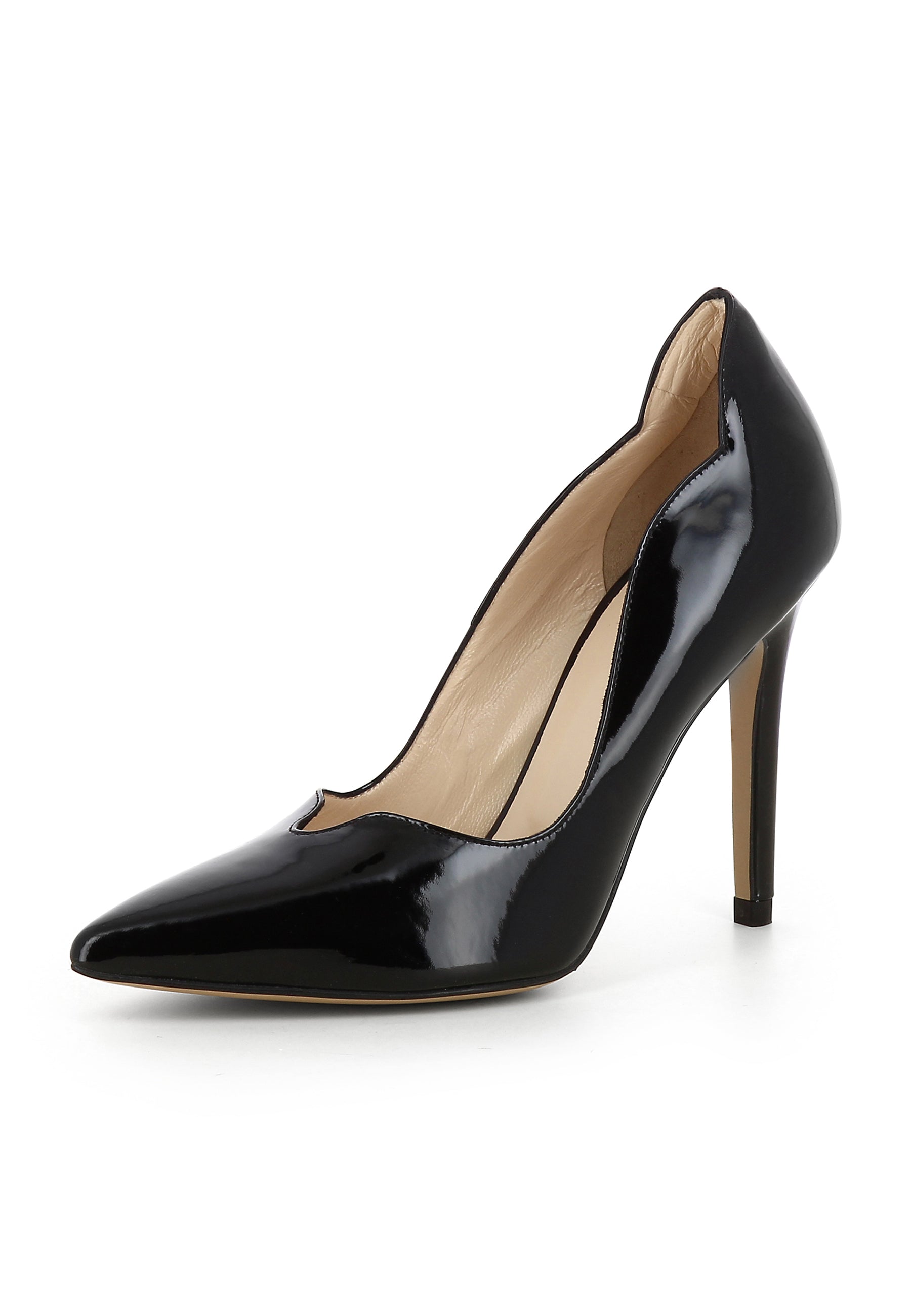 ALINA Damen Pumps - Lackleder schwarz