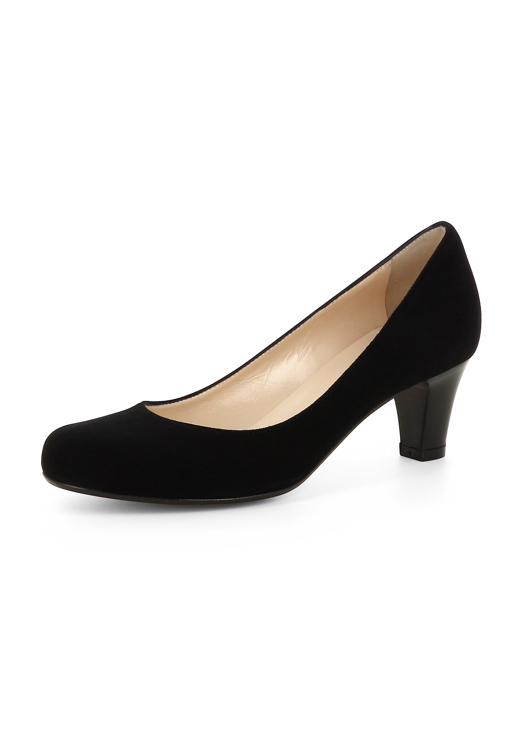GIUSY Damen Pumps - Rauleder schwarz