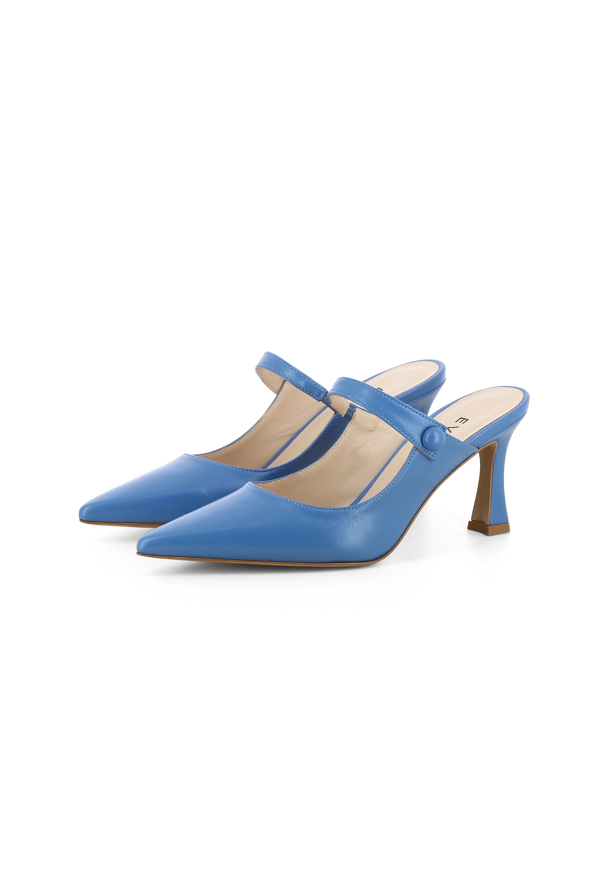 PENELOPE Damen Sling Pumps - Glattleder blau