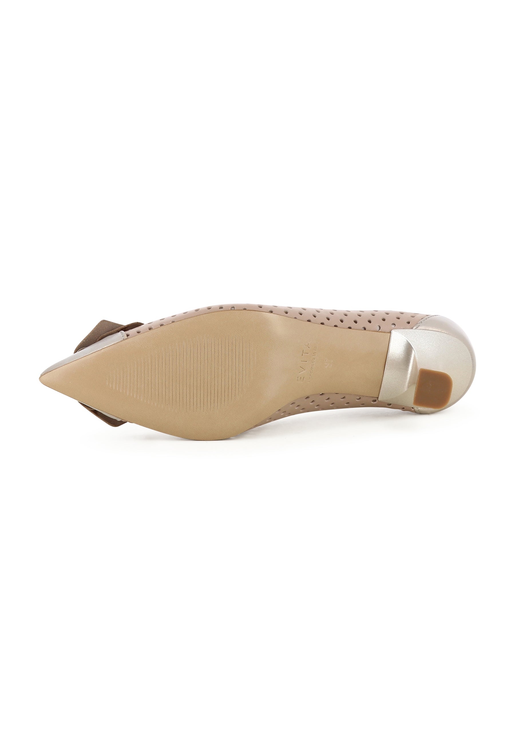 PERLA Damen Pumps - Glattleder beige