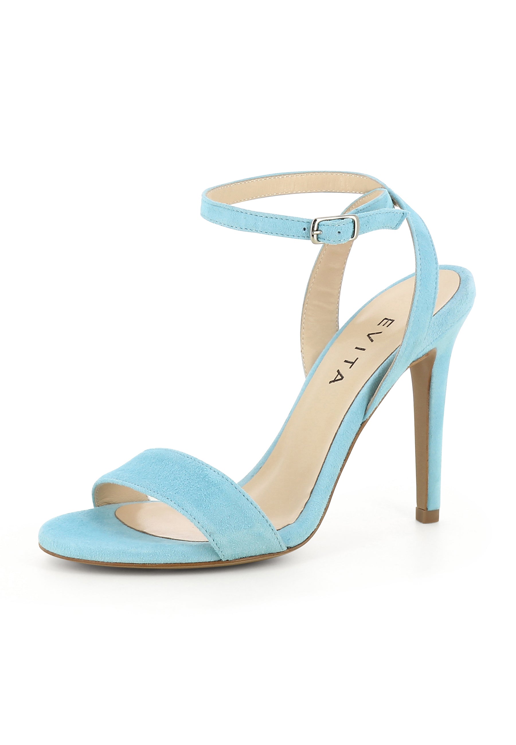 EVA Damen Sandalette - Rauleder Hellblau