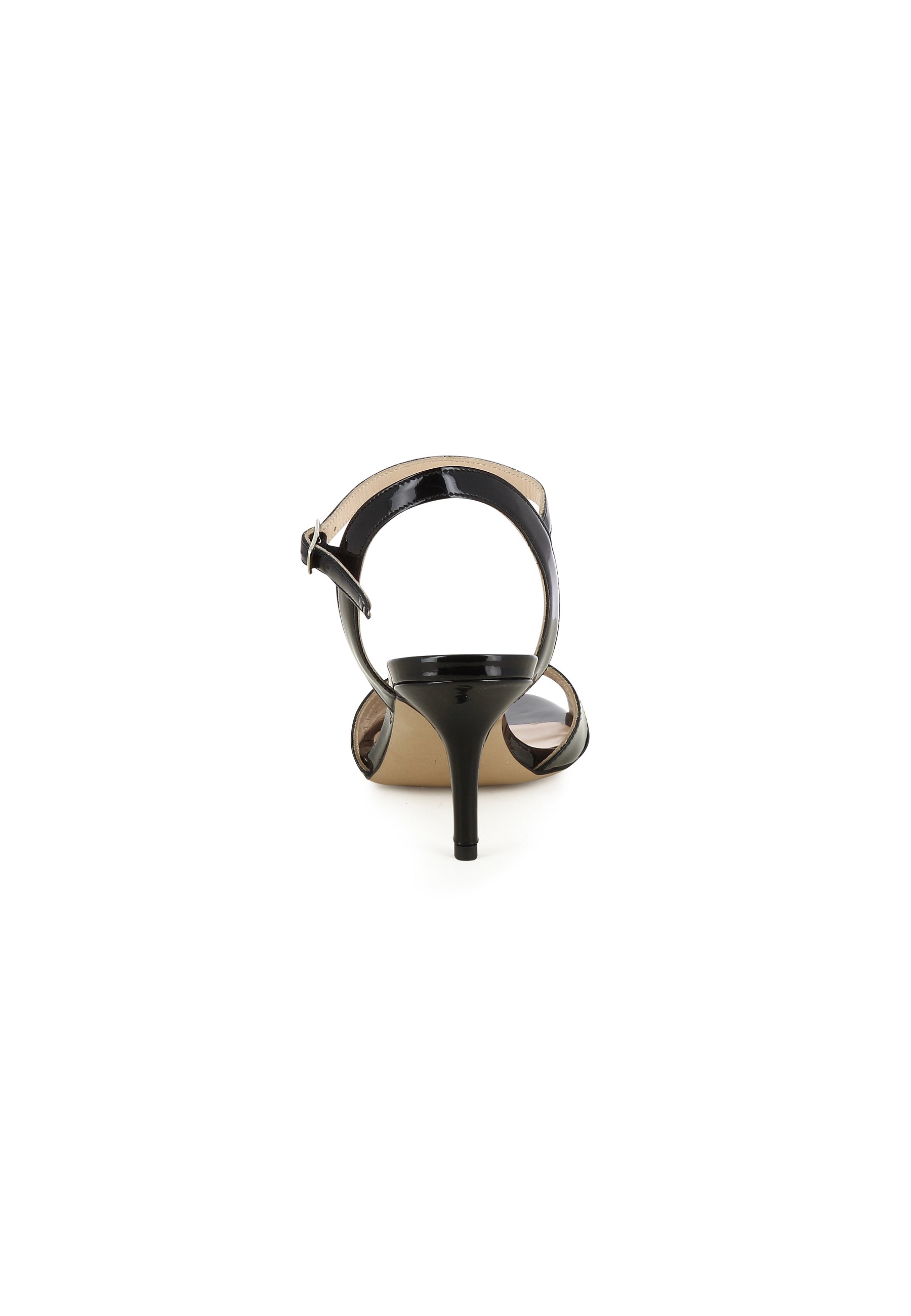 VERONICA Damen Sandalette - Lackleder schwarz