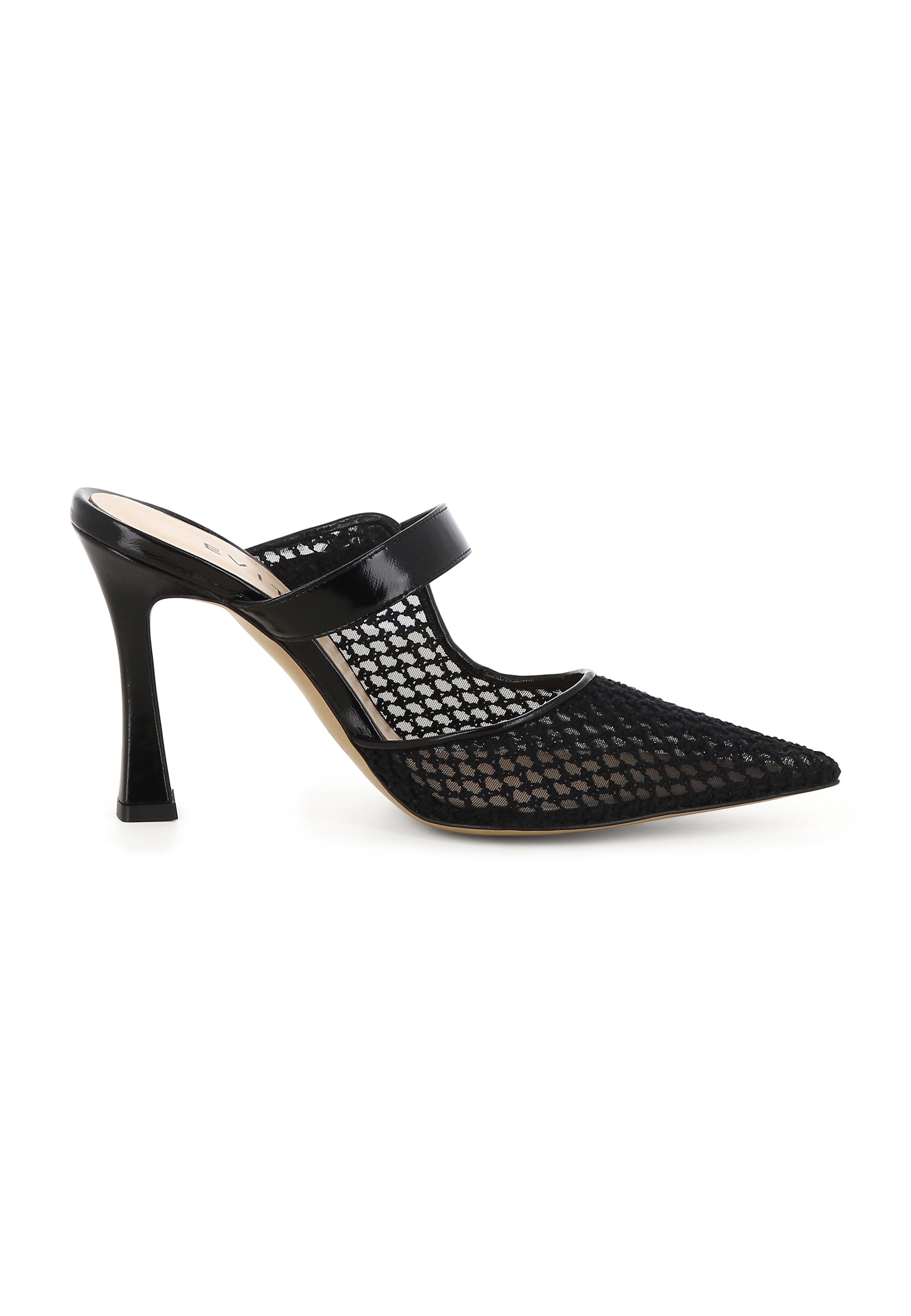 PIA Damen Pantolette - Mesh schwarz