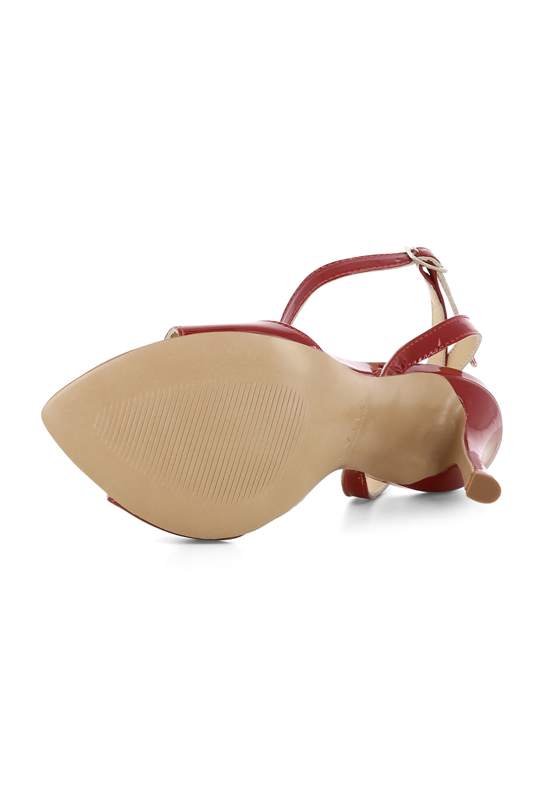 MONICA Damen Sandalette - Lackleder Rot