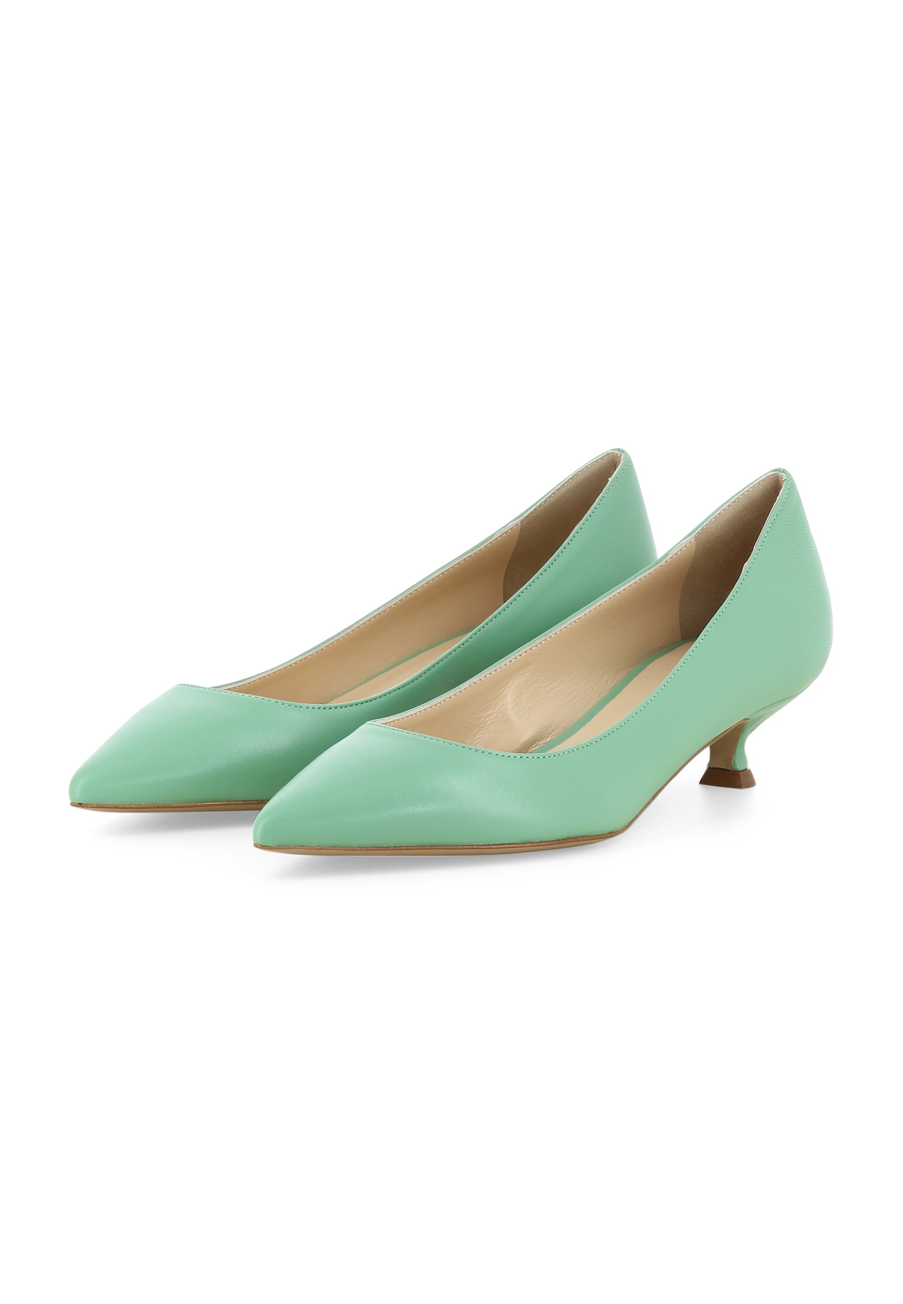 GIORGIA Damen Pumps - Glattleder Türkis
