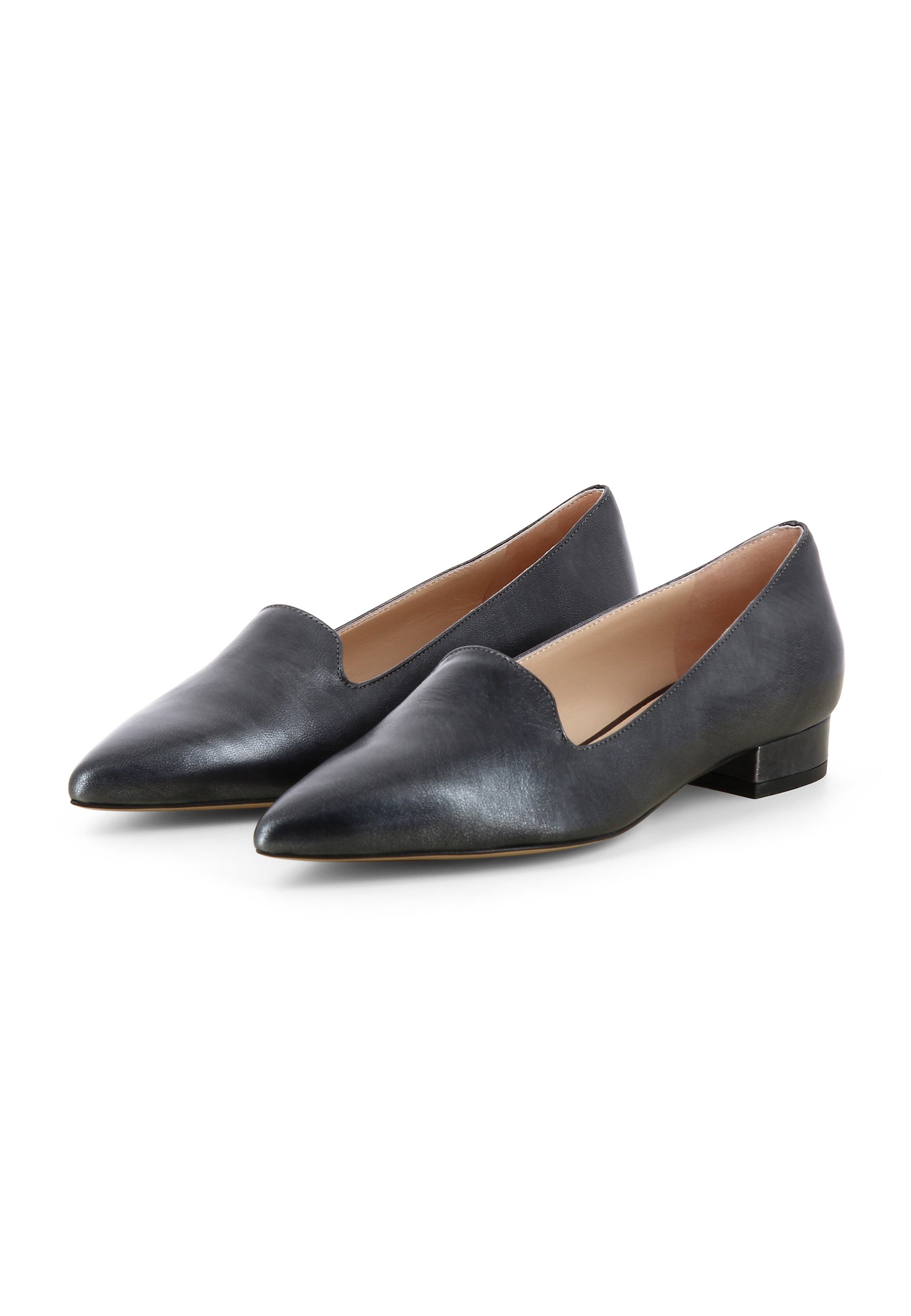 FRANCA Damen Slipper - Glattleder carbon