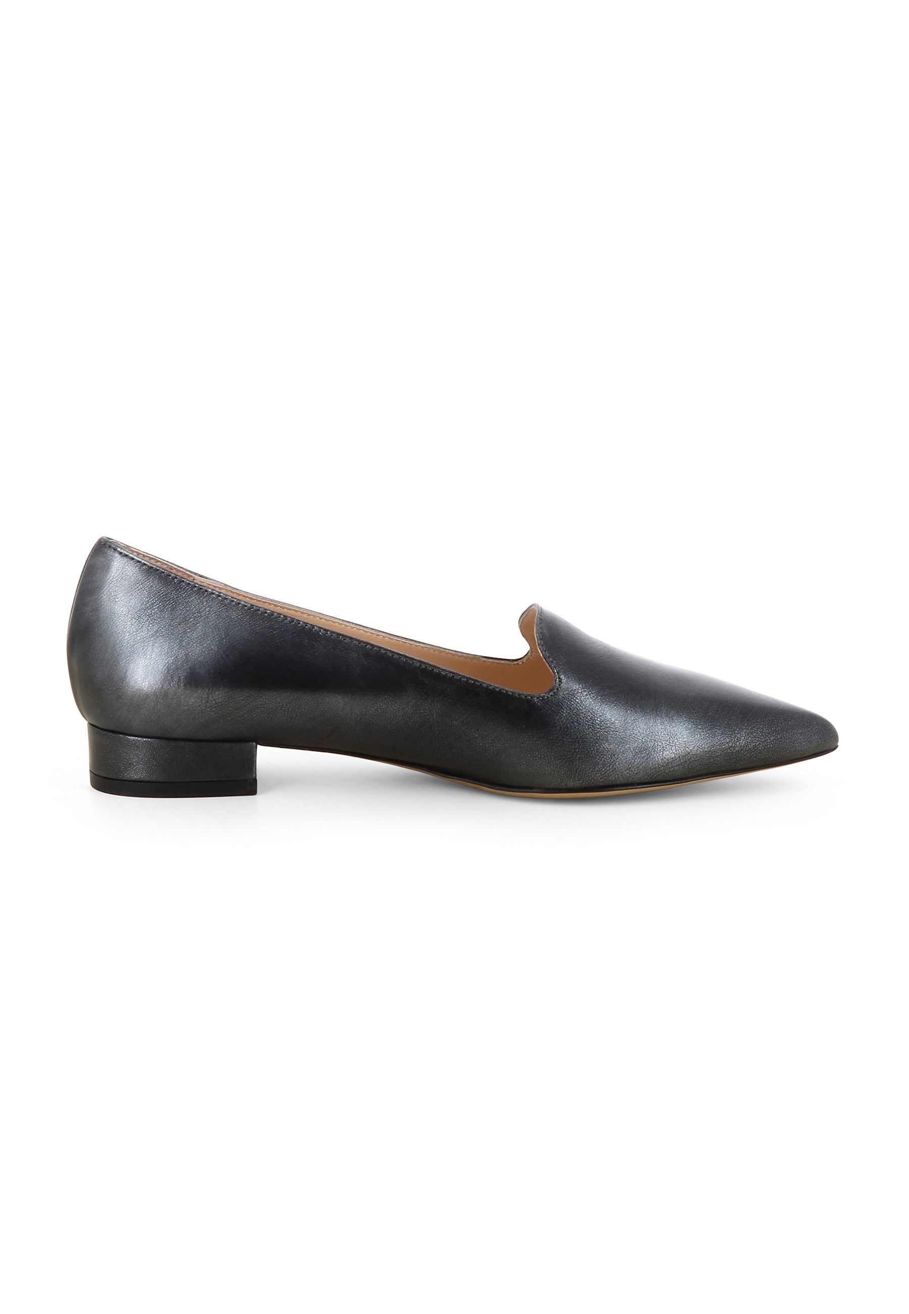 FRANCA Damen Slipper  -  Glattleder carbon