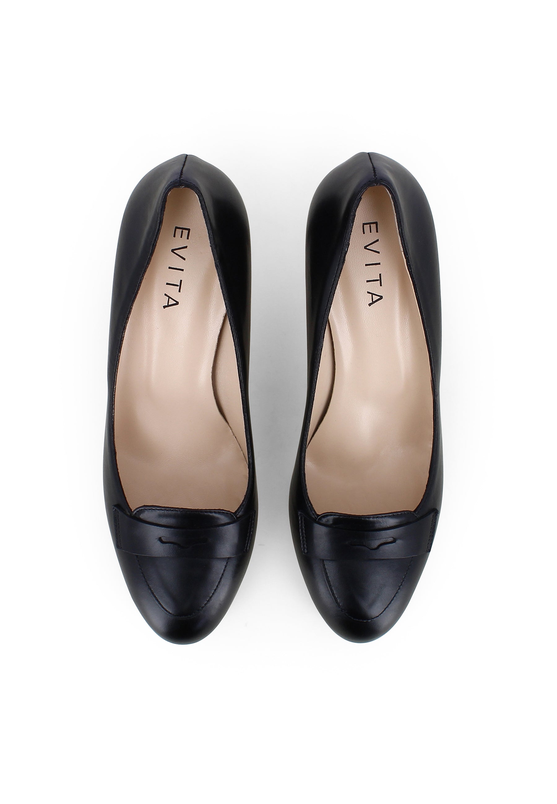 BIANCA Damen Pumps - Glattleder Schwarz