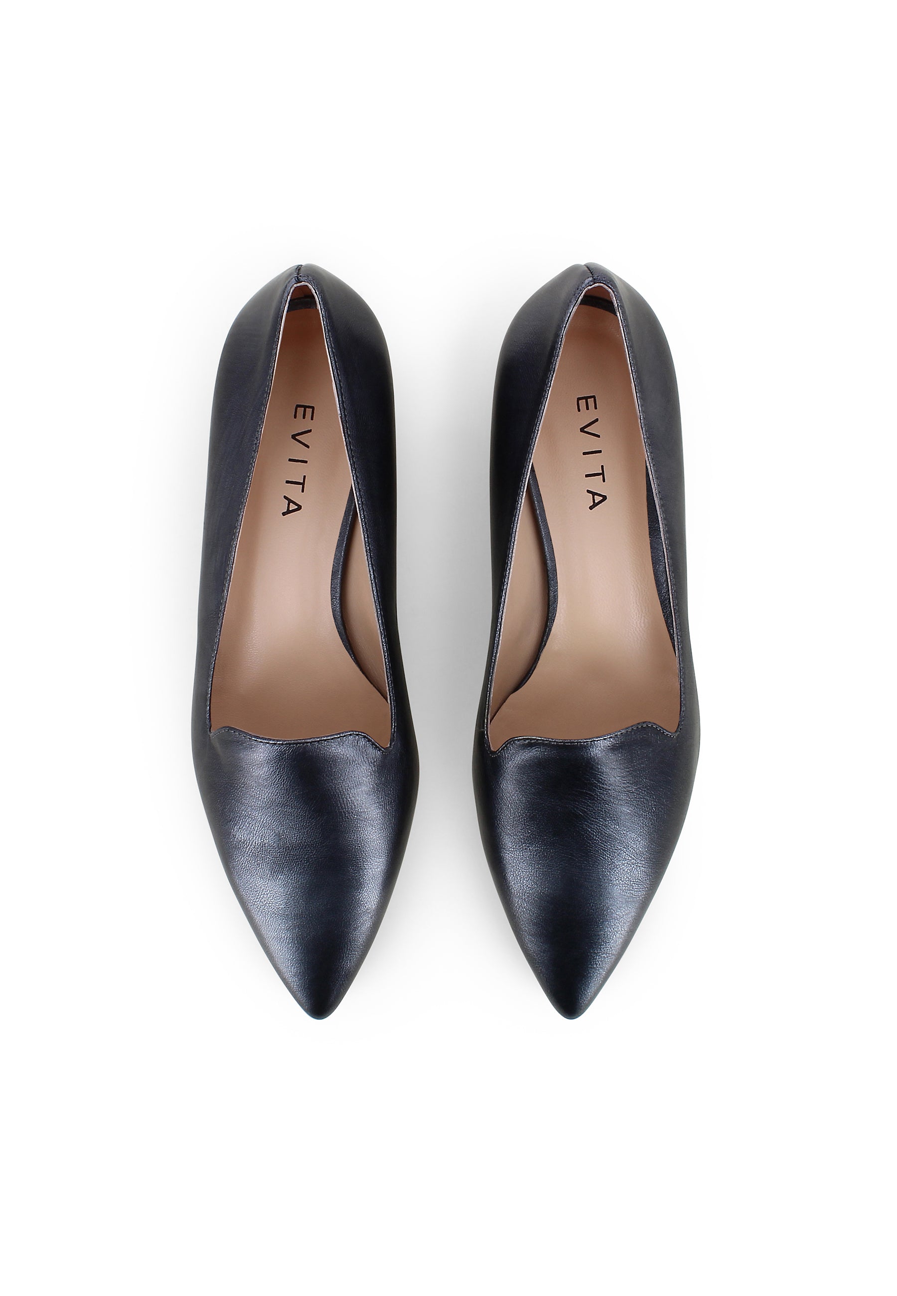 FRANCA Damen Slipper  -  Glattleder carbon