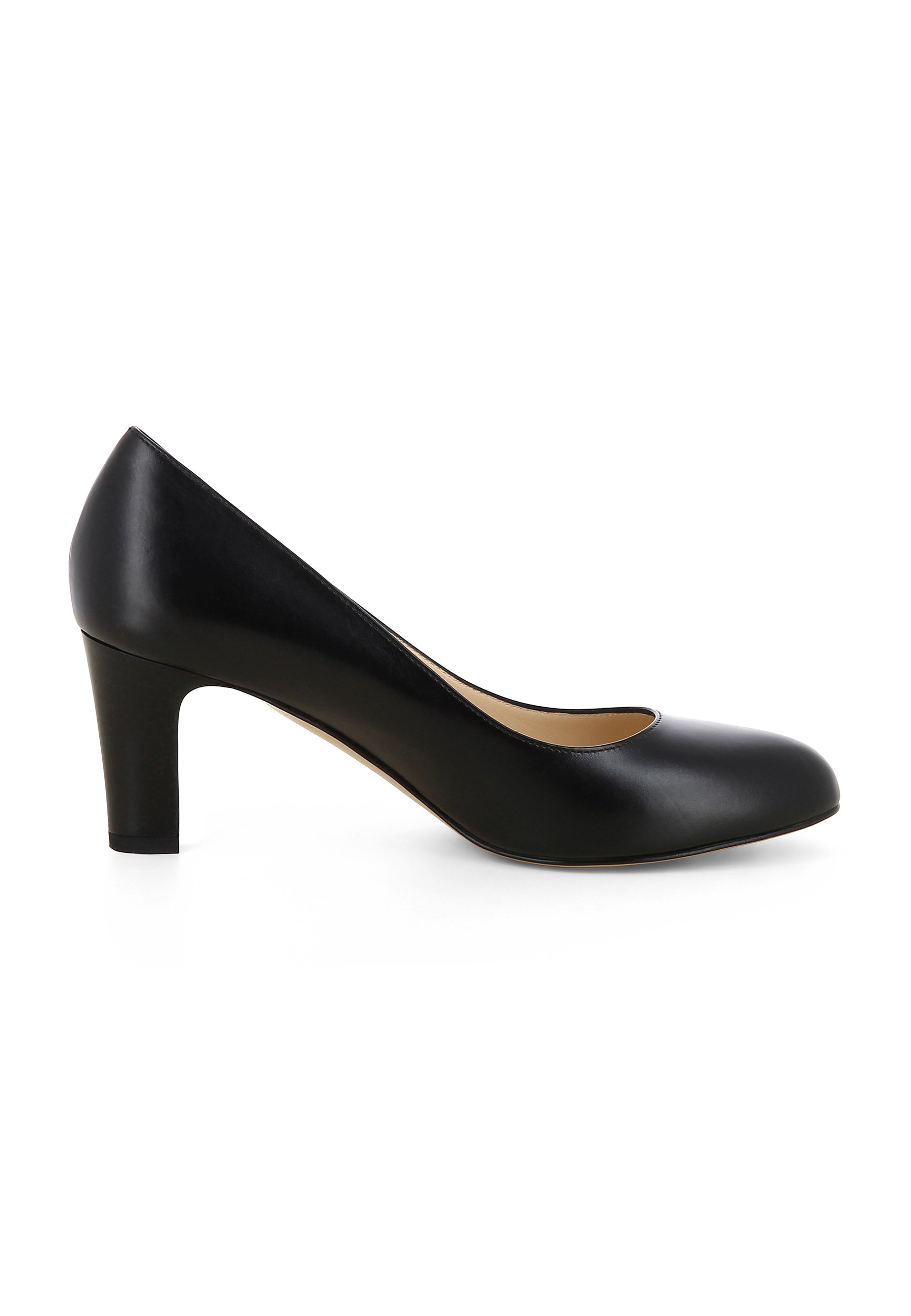BIANCA Damen Pumps - Glattleder Schwarz