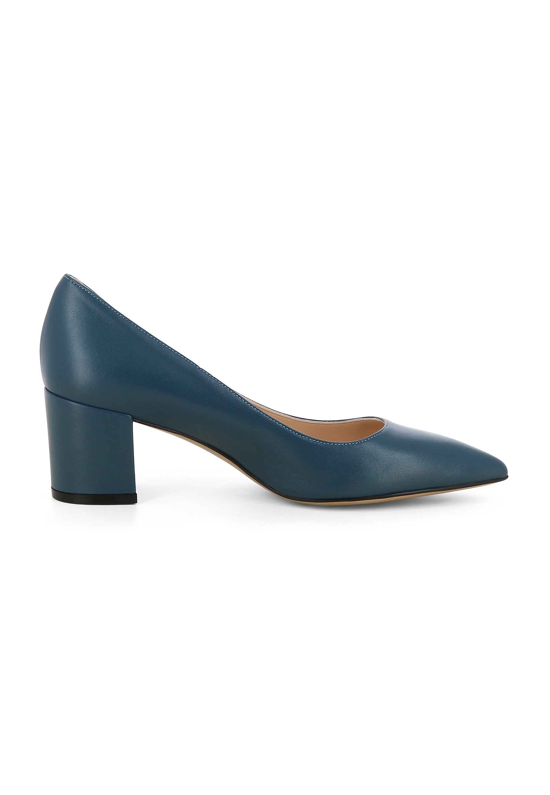 ROMINA women's pumps - smooth leather petrol