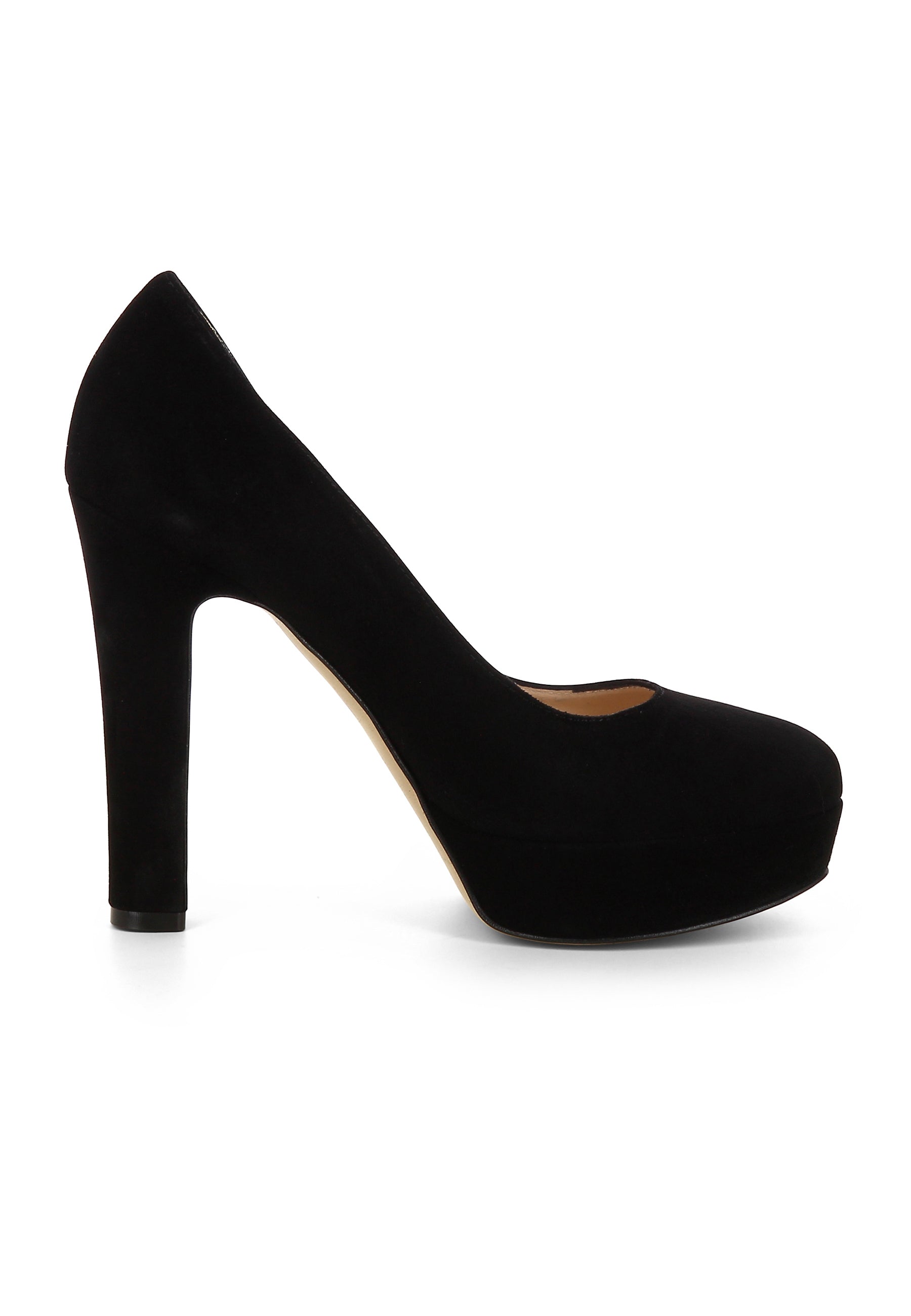 RICCARDA Damen Pumps - Rauleder schwarz