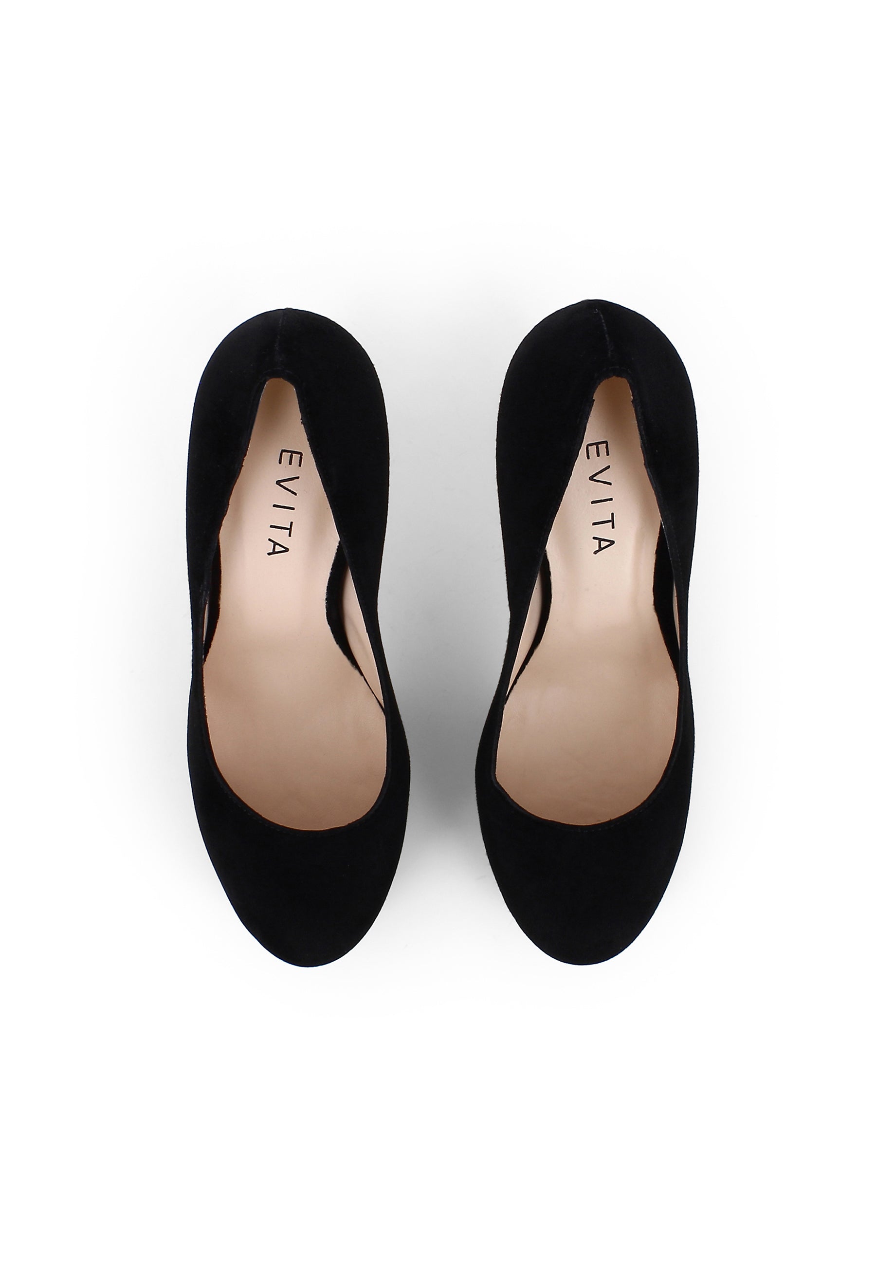 RICCARDA Damen Pumps - Rauleder schwarz