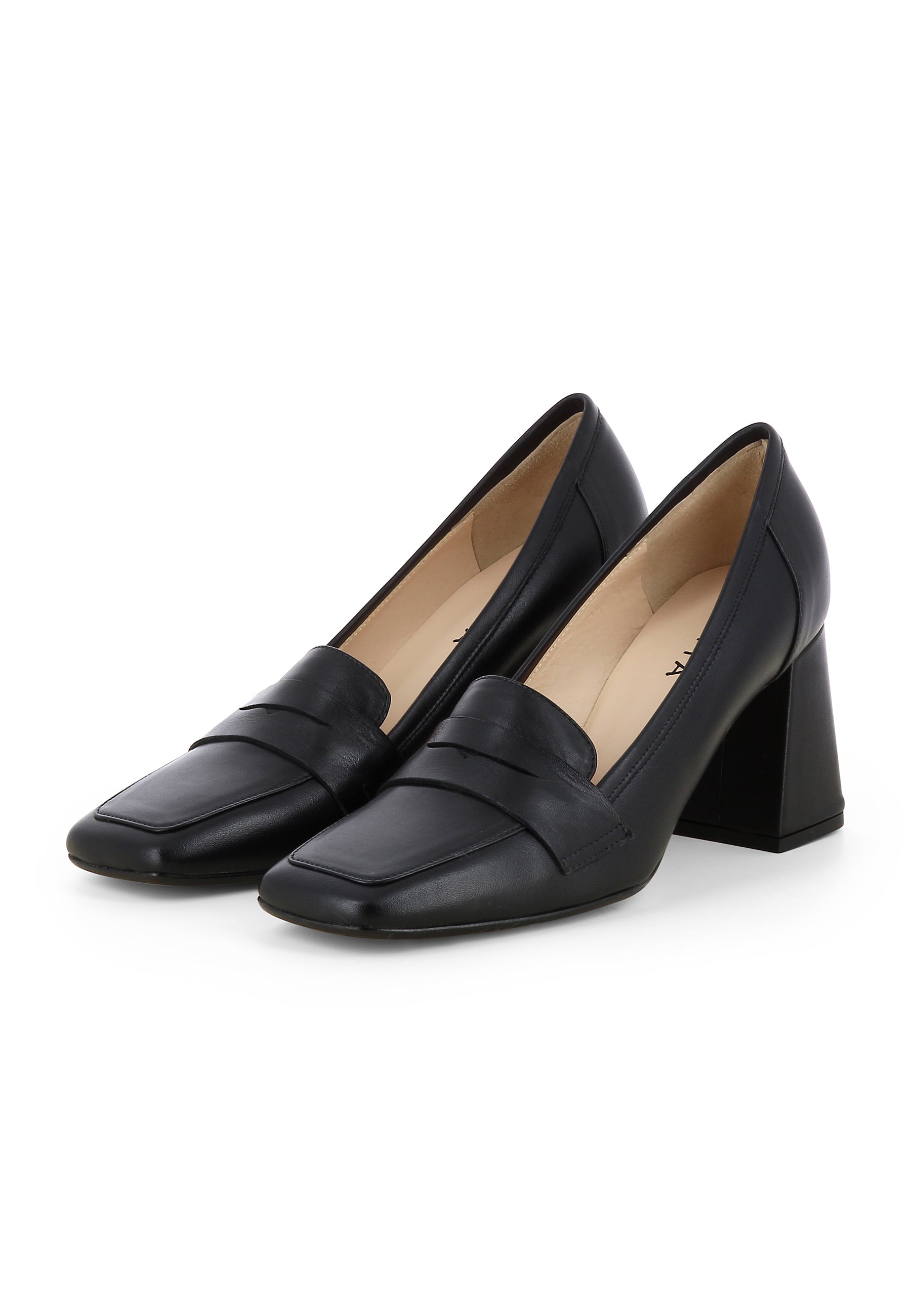 GINA Damen Pumps - Glattleder schwarz