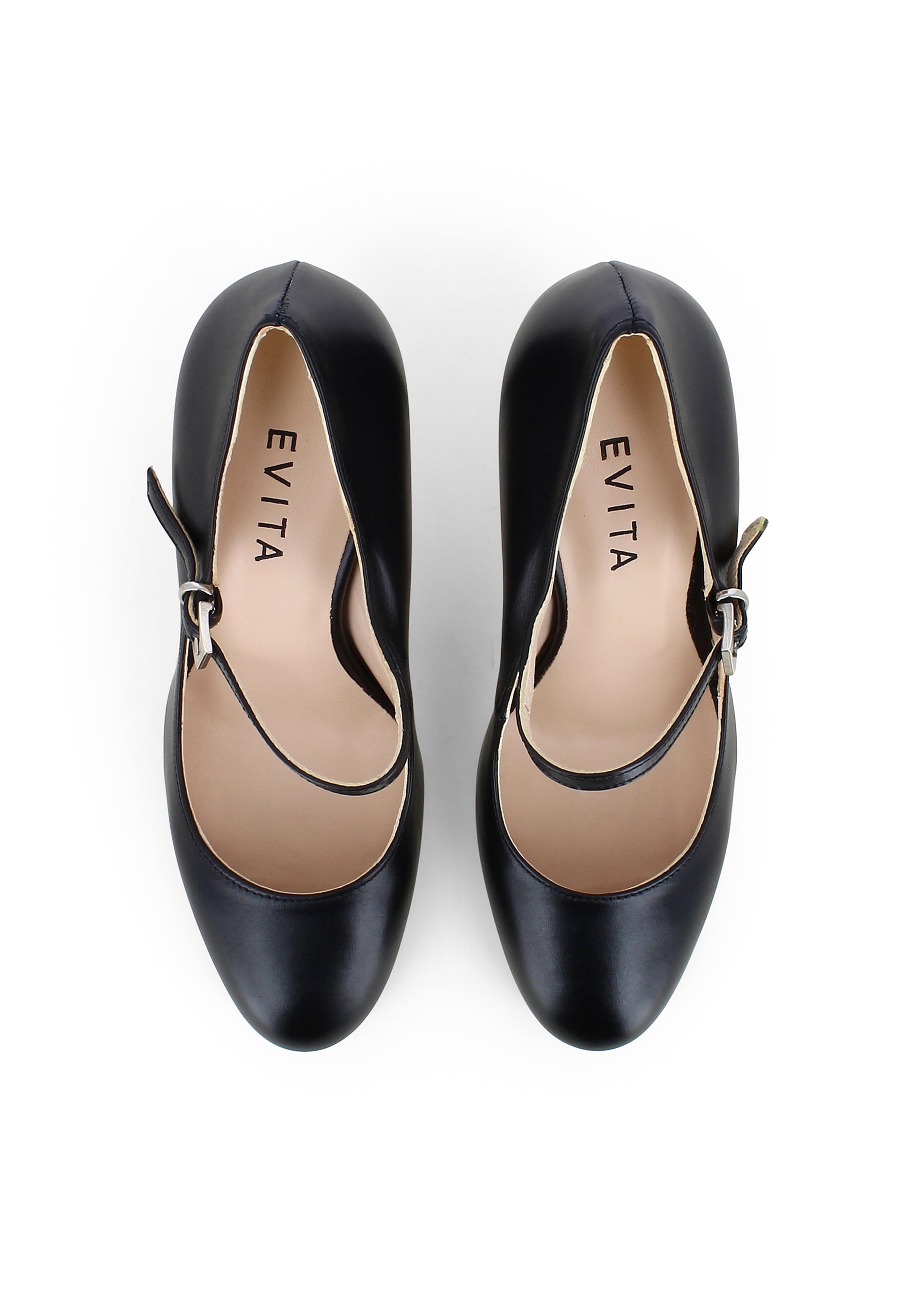 CRISTINA Damen Pumps - Glattleder schwarz