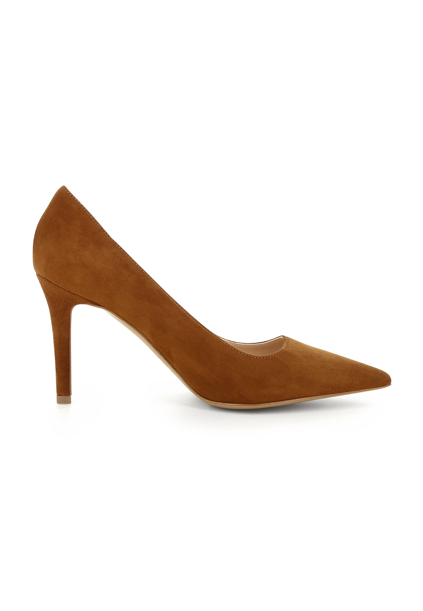 NATALIA women's pumps - suede cognac