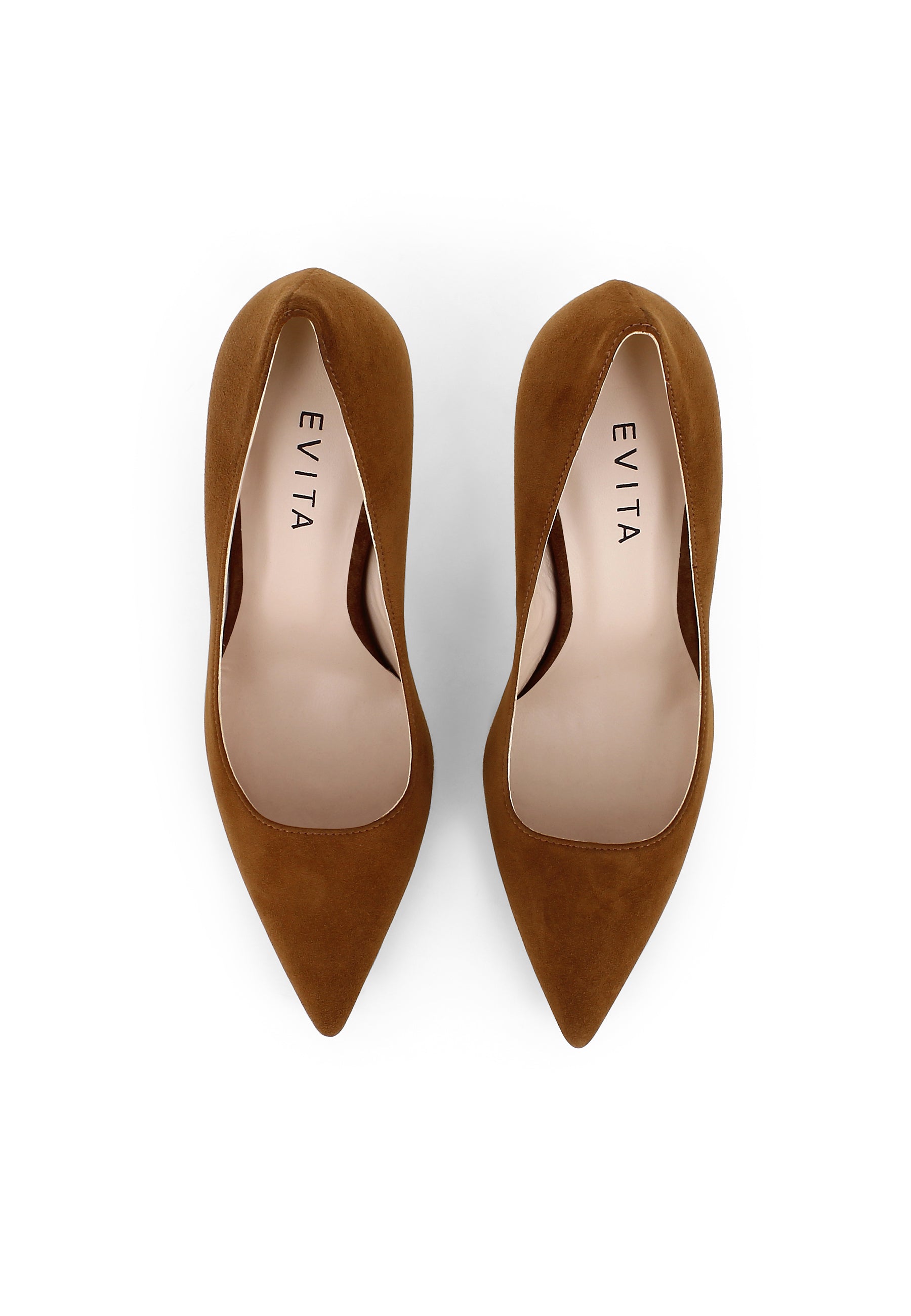 NATALIA women's pumps - suede cognac