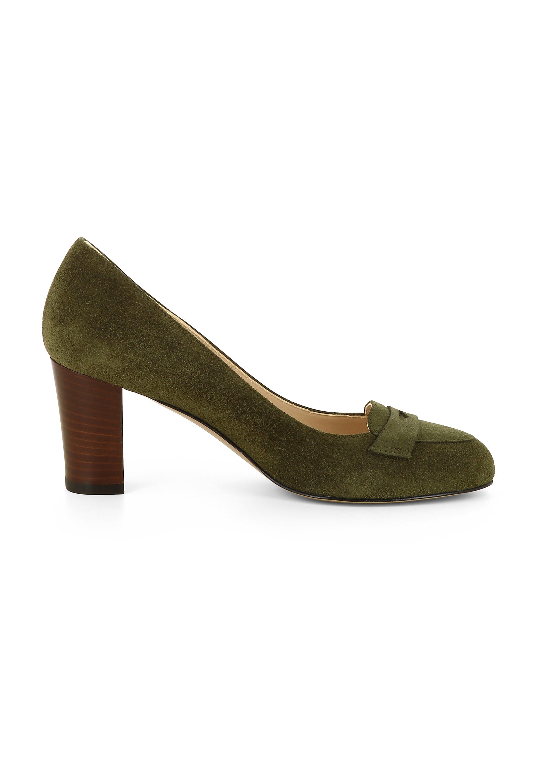 BIANCA women's pumps - suede olive