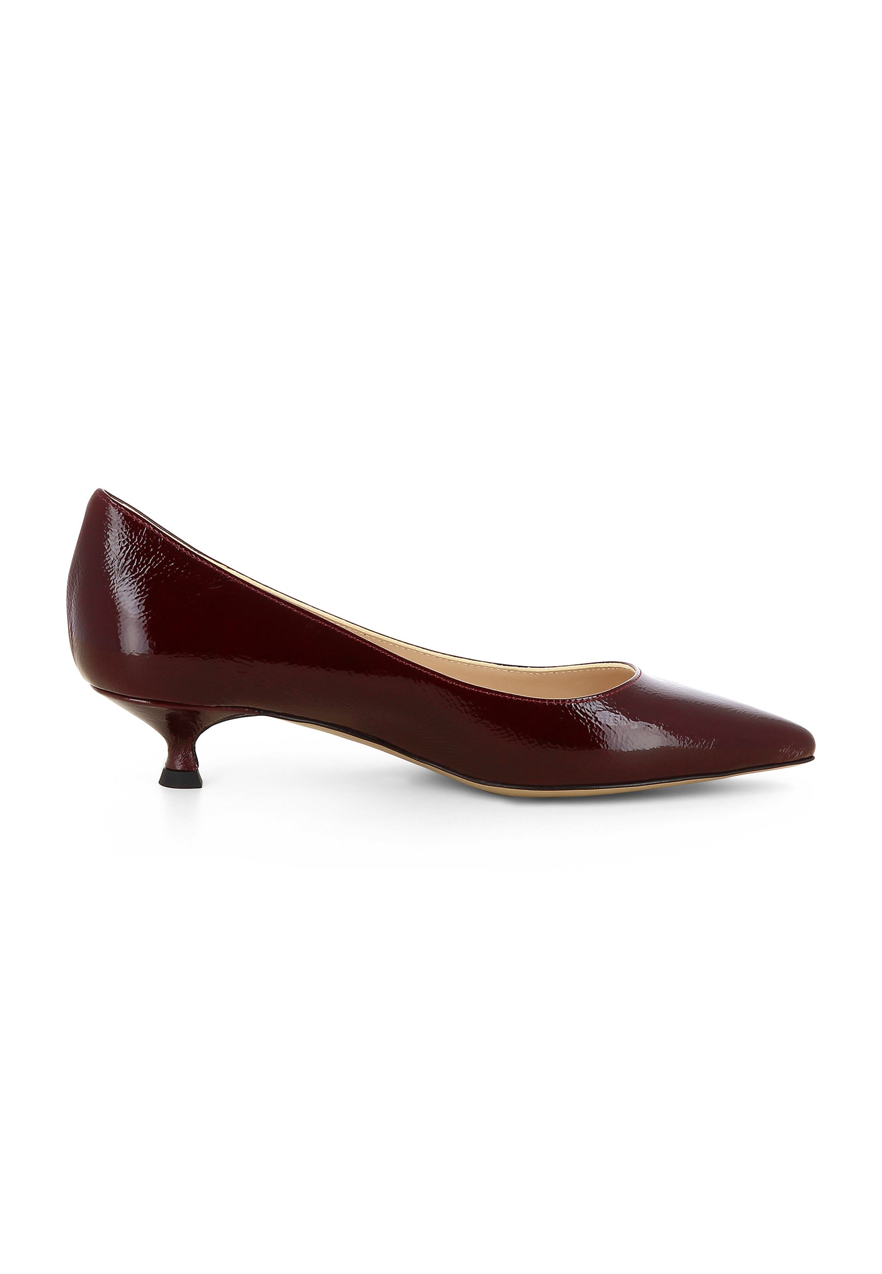 GIORGIA Damen Pumps  -  Lackleder Mit Prägung bordeaux