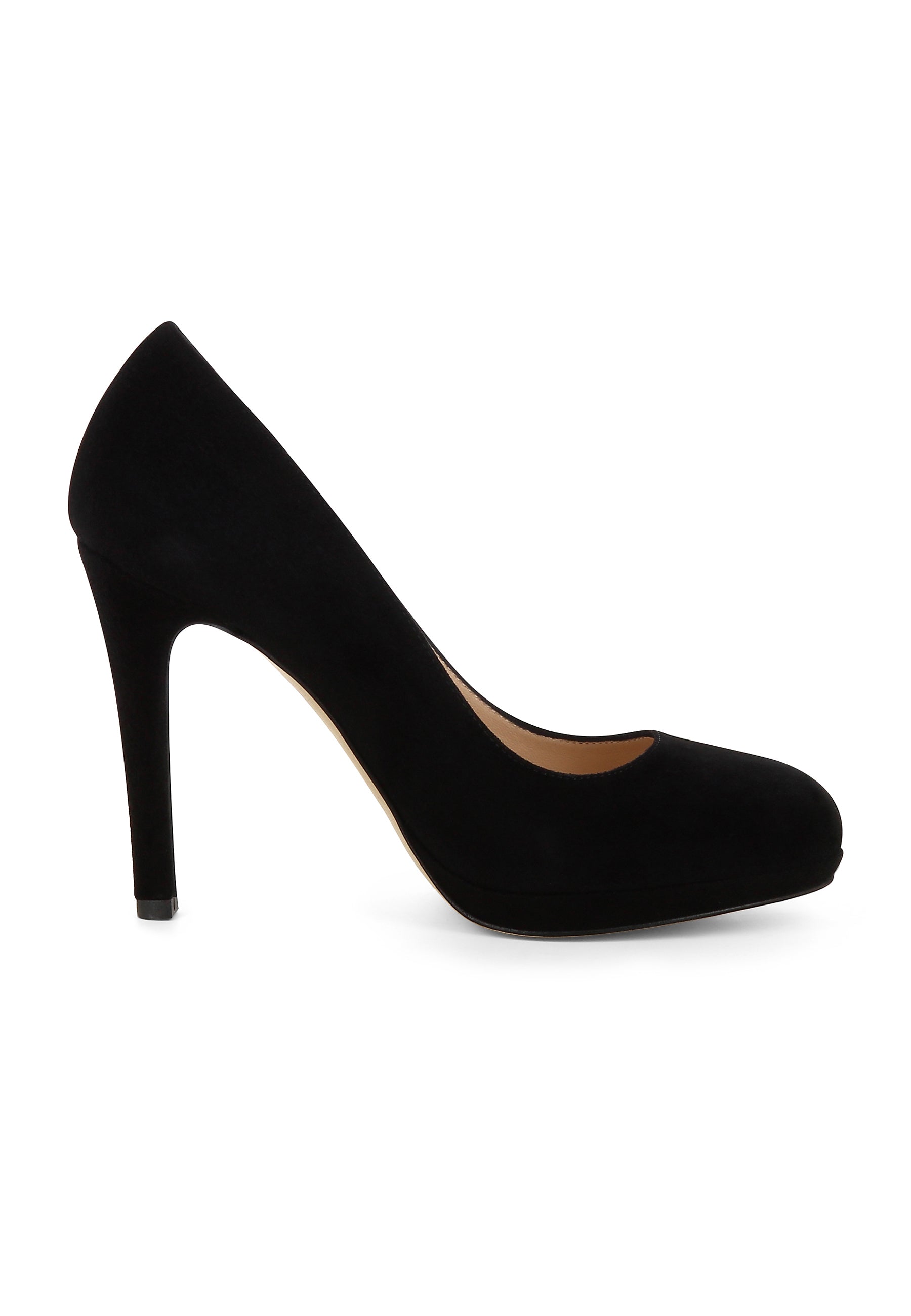 CRISTINA Damen Pumps - Rauleder schwarz