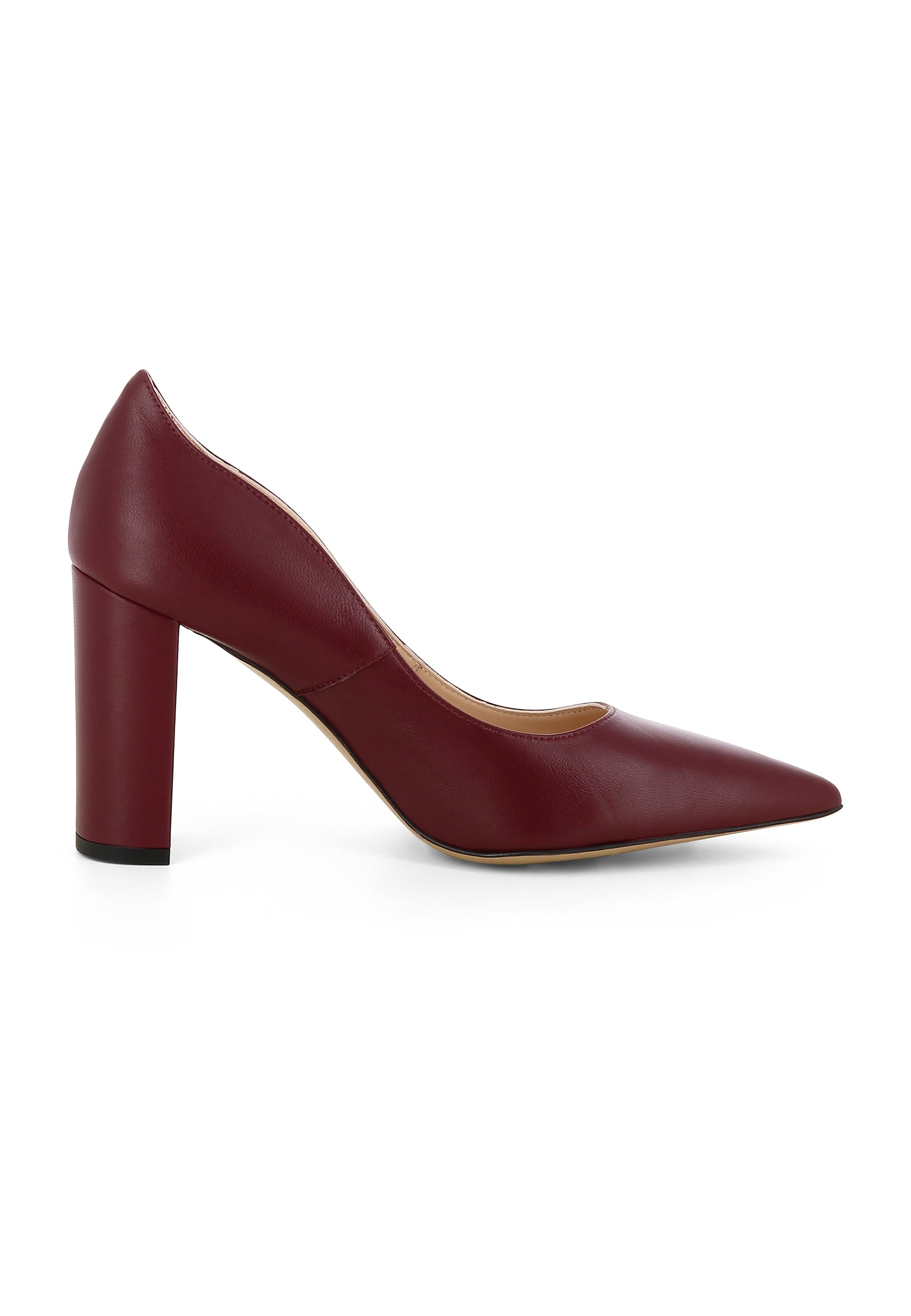NATALIA Damen Pumps - Glattleder bordeaux