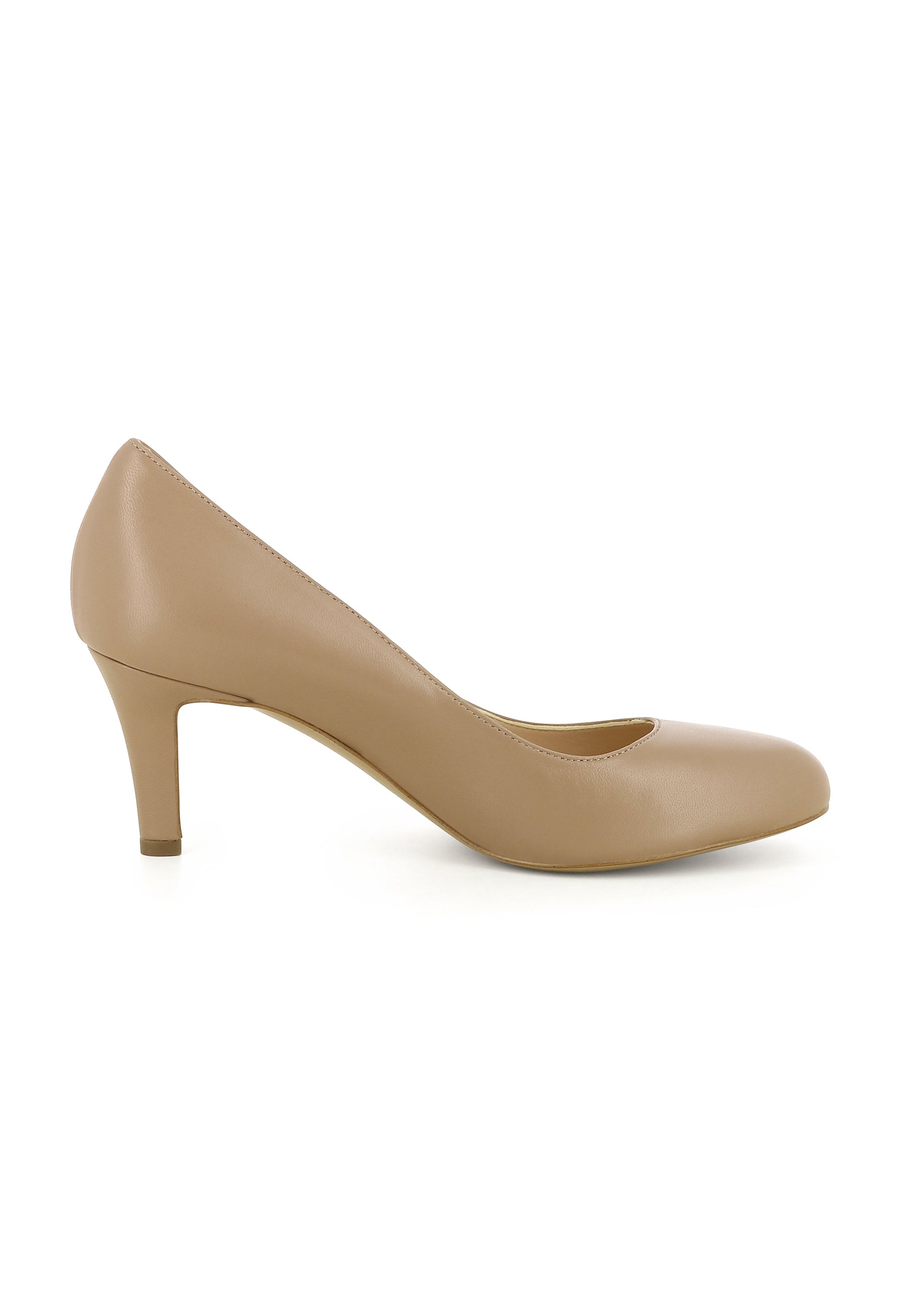 BIANCA women's pumps - smooth leather beige
