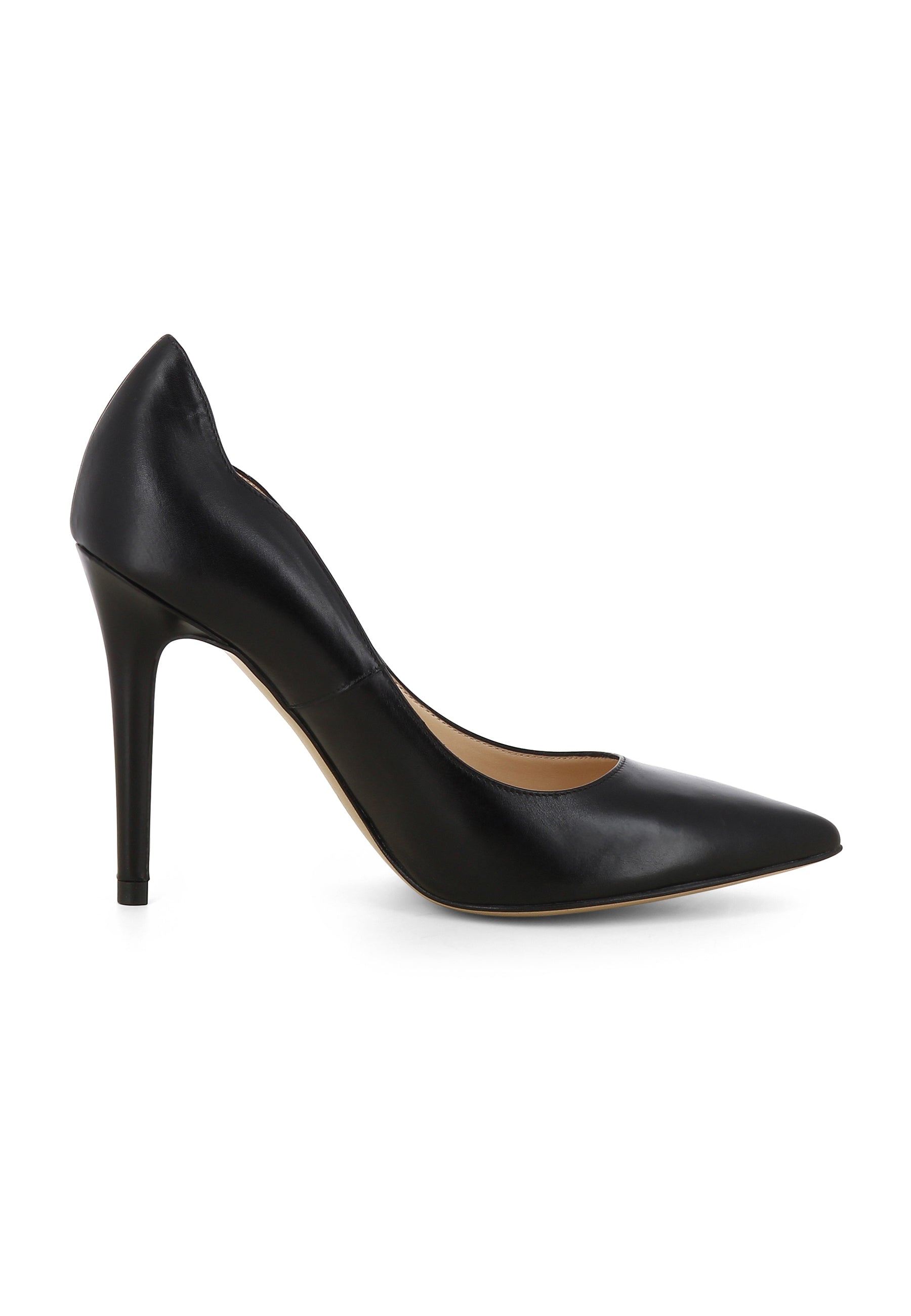 ALINA Damen Pumps - Glattleder Schwarz