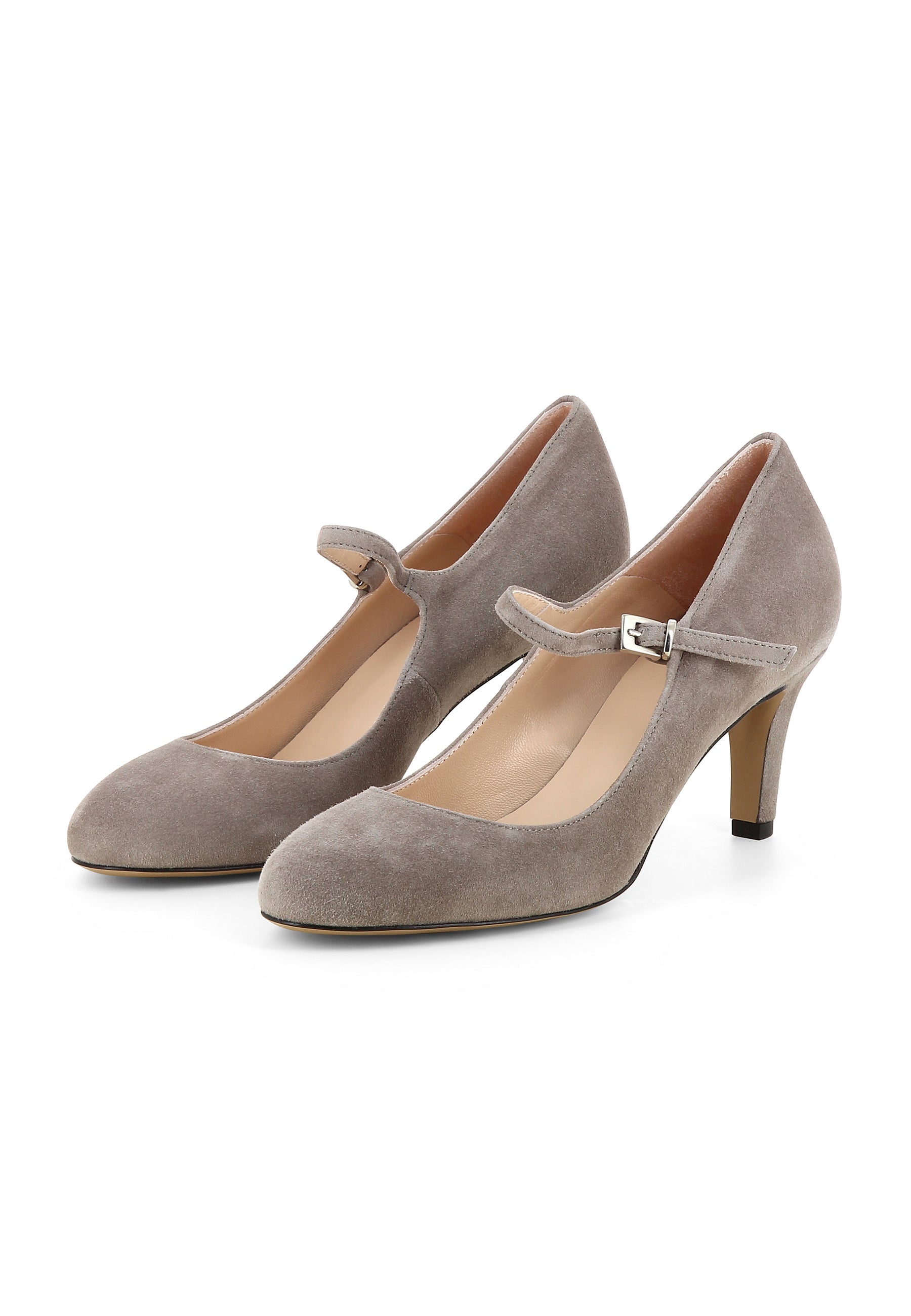 BIANCA women's pumps - suede greige