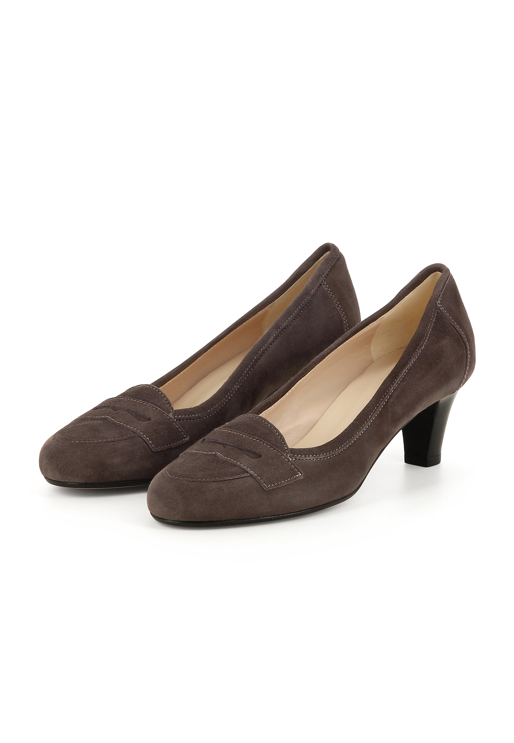 GIUSY Damen Pumps - Rauleder fango