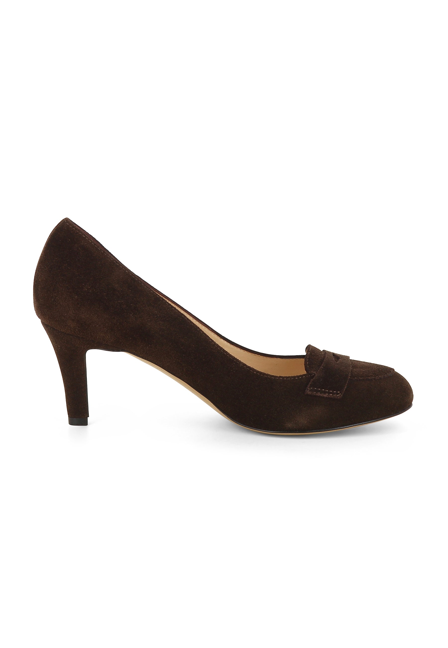 BIANCA women's pumps - dark brown suede