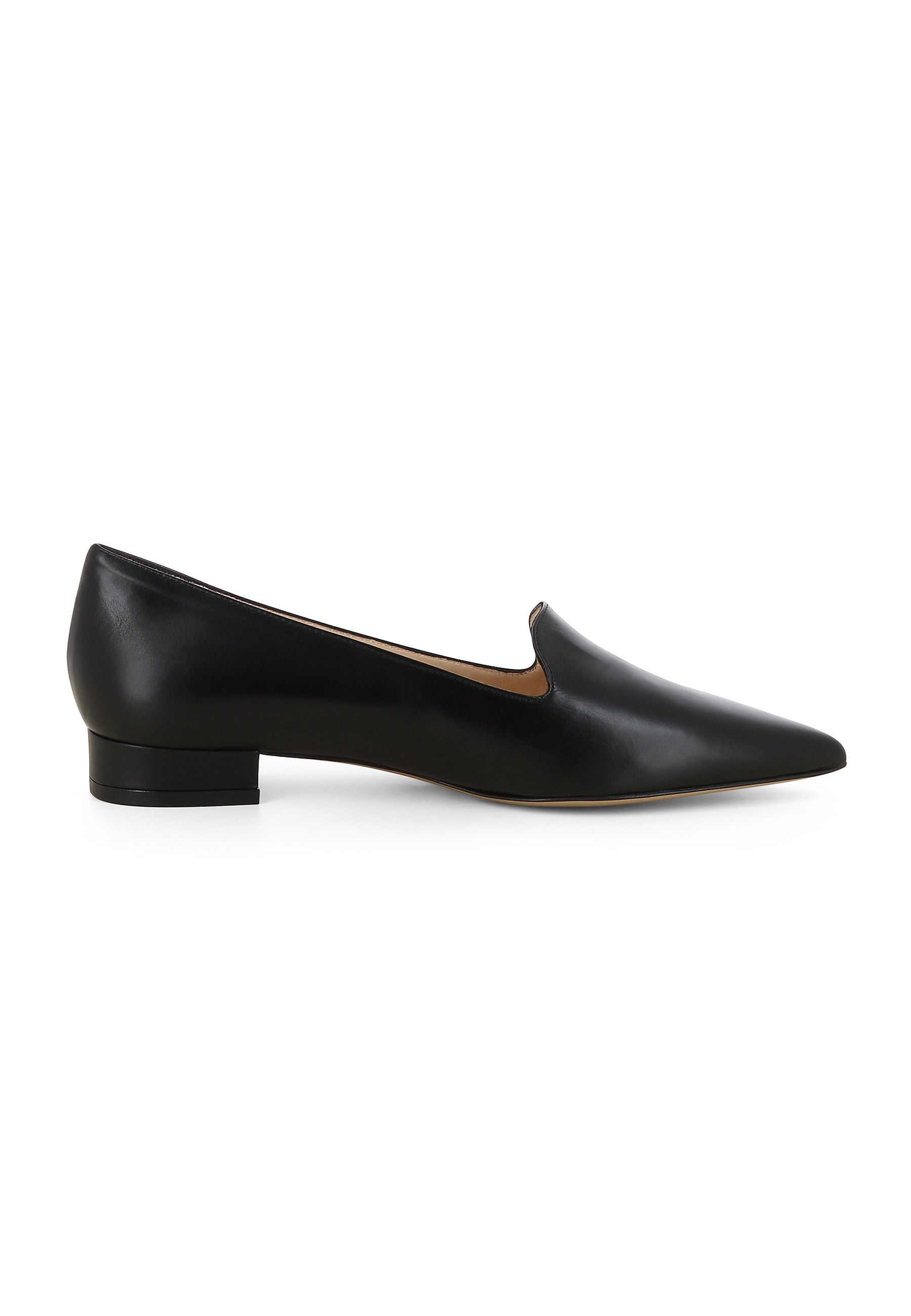 FRANCA Damen Slipper - Glattleder Schwarz